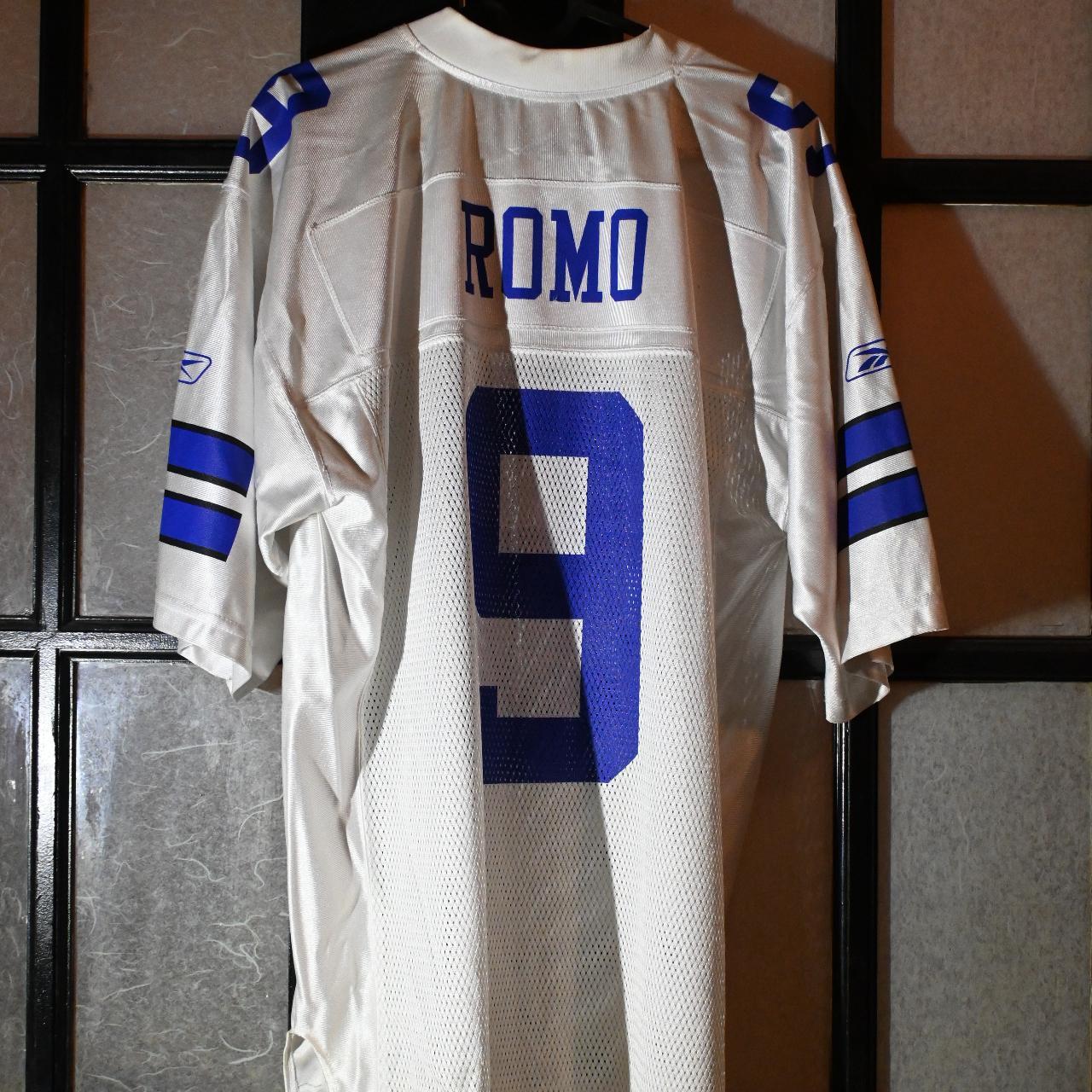 Vintage Rebook NFL Dallas Cowboys Tony Romo Jersey - Depop