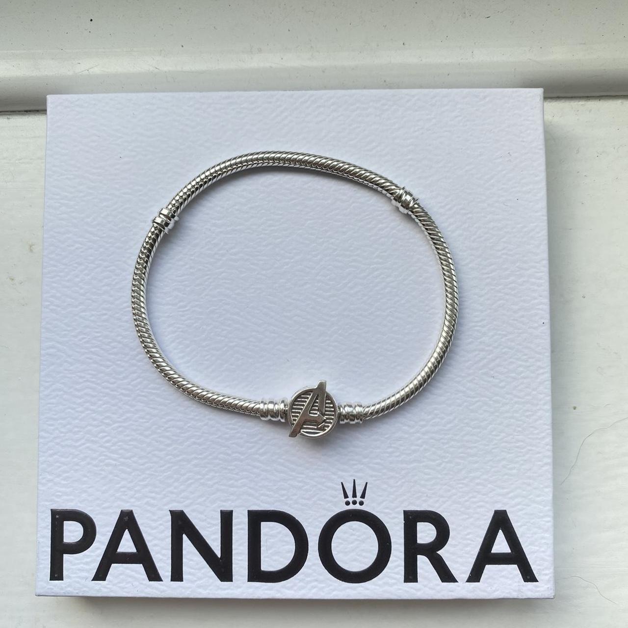 Pandora Moments Marvel The Avengers Logo clasp snake... - Depop