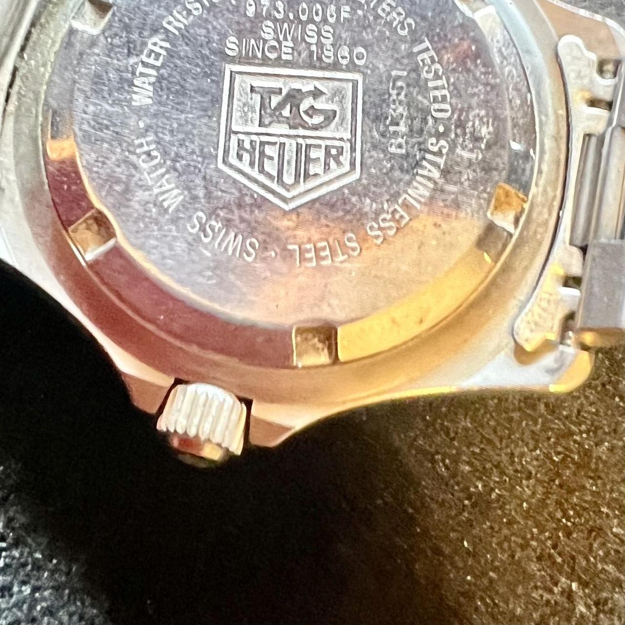 TAG Heuer Men's Silver Watch Depop