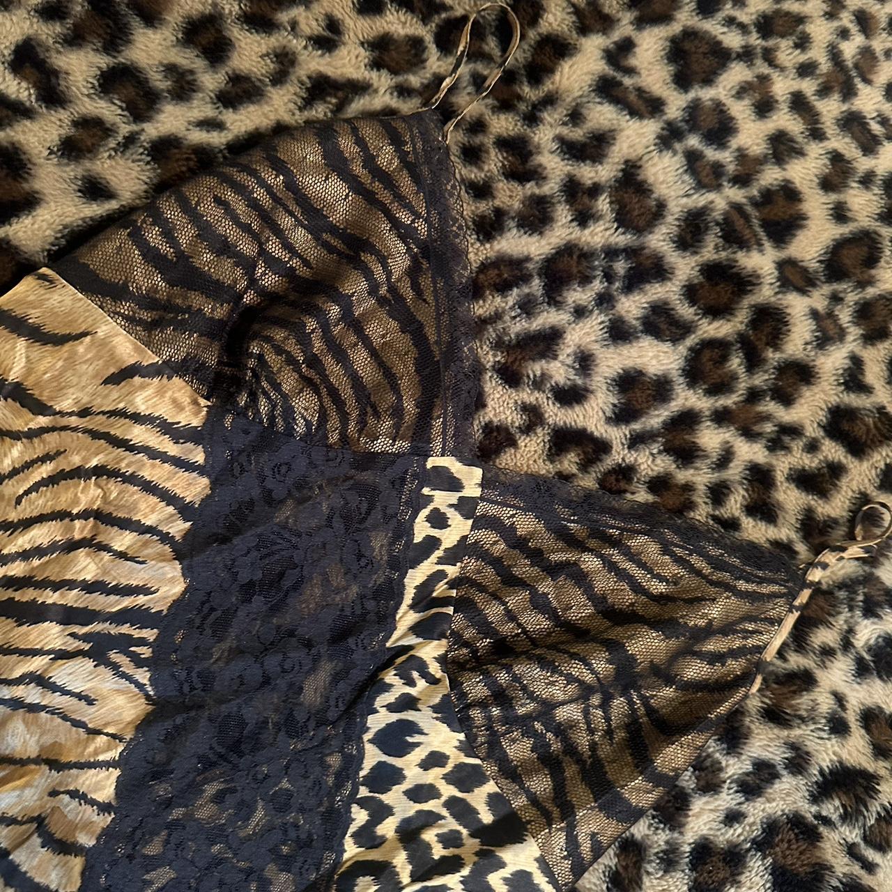 victoria secret cheetah and tiger print top... - Depop