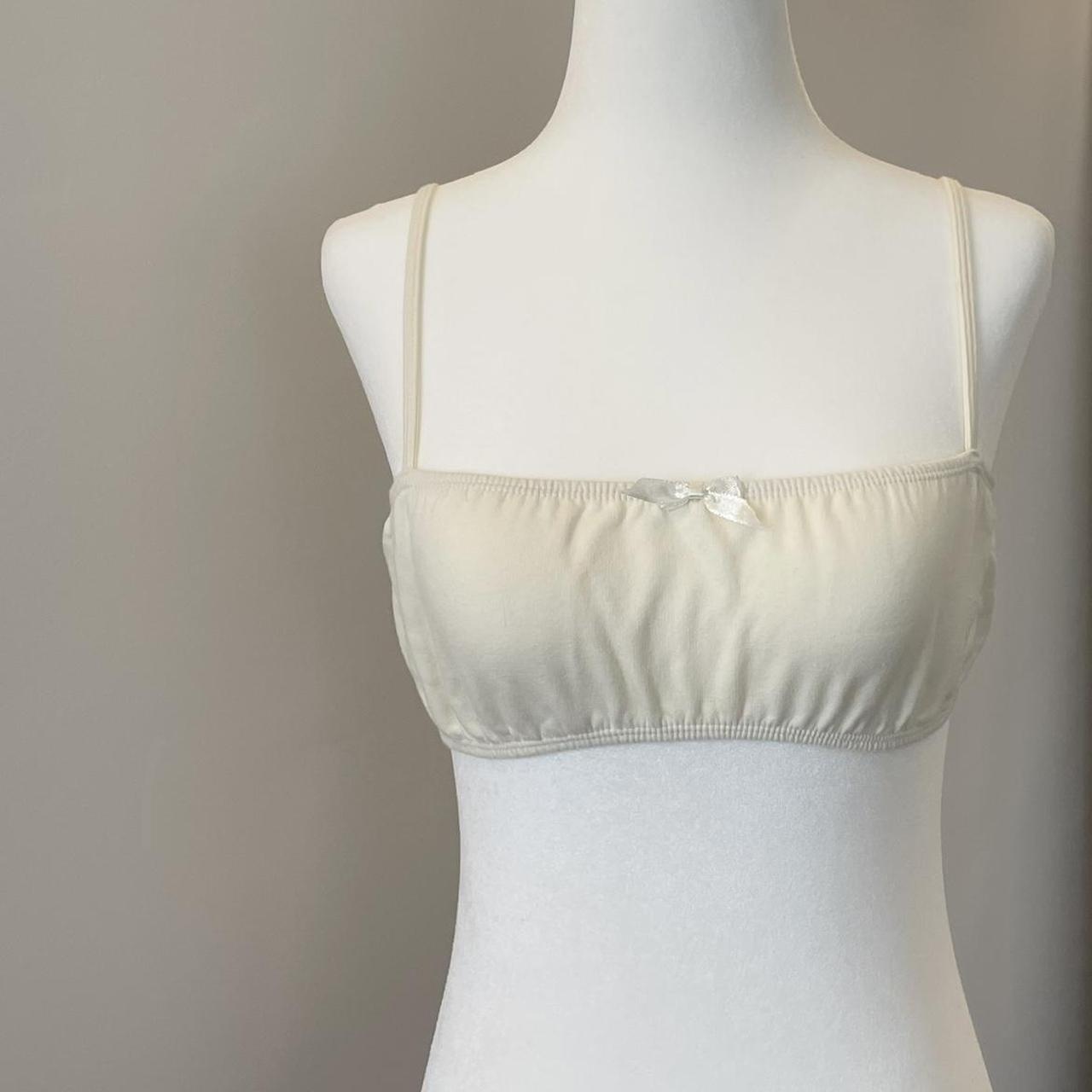 Dyspnea Women's Cream and White Crop-top