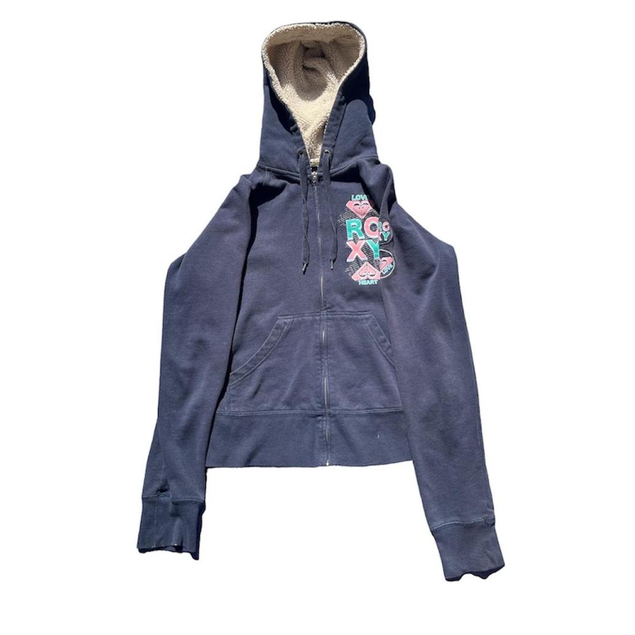 early 2000s graphic zip-up! y2k patchwork heart | Depop
