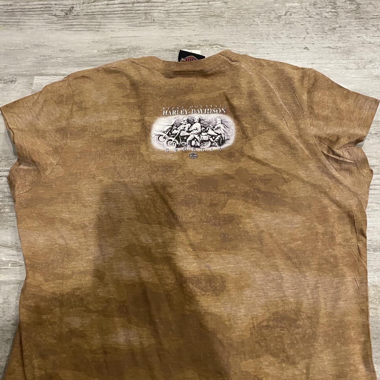 Harley Davidson Women's Tan and Red T-shirt (3)