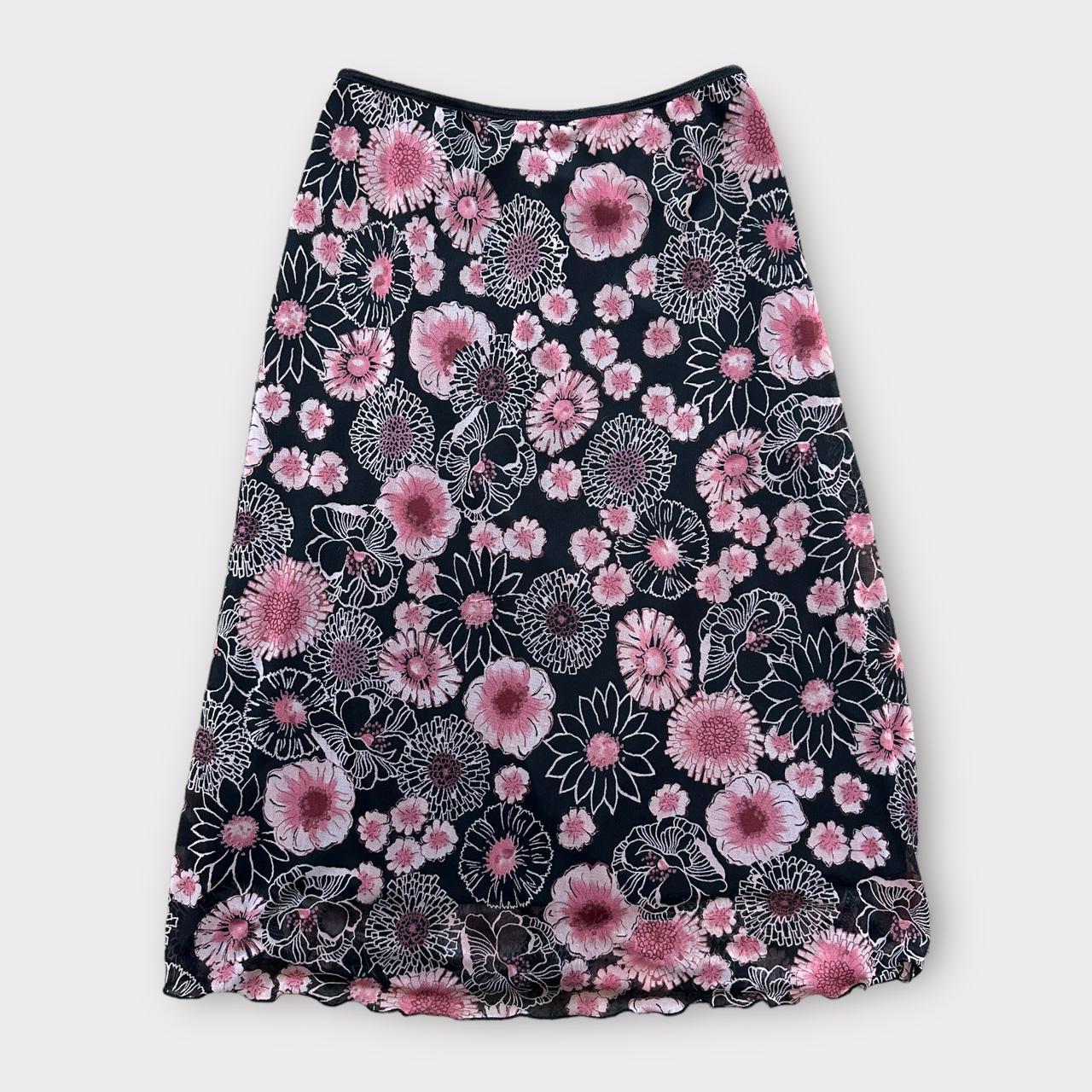 White Bear Skirt in Peony Plaid-Medium