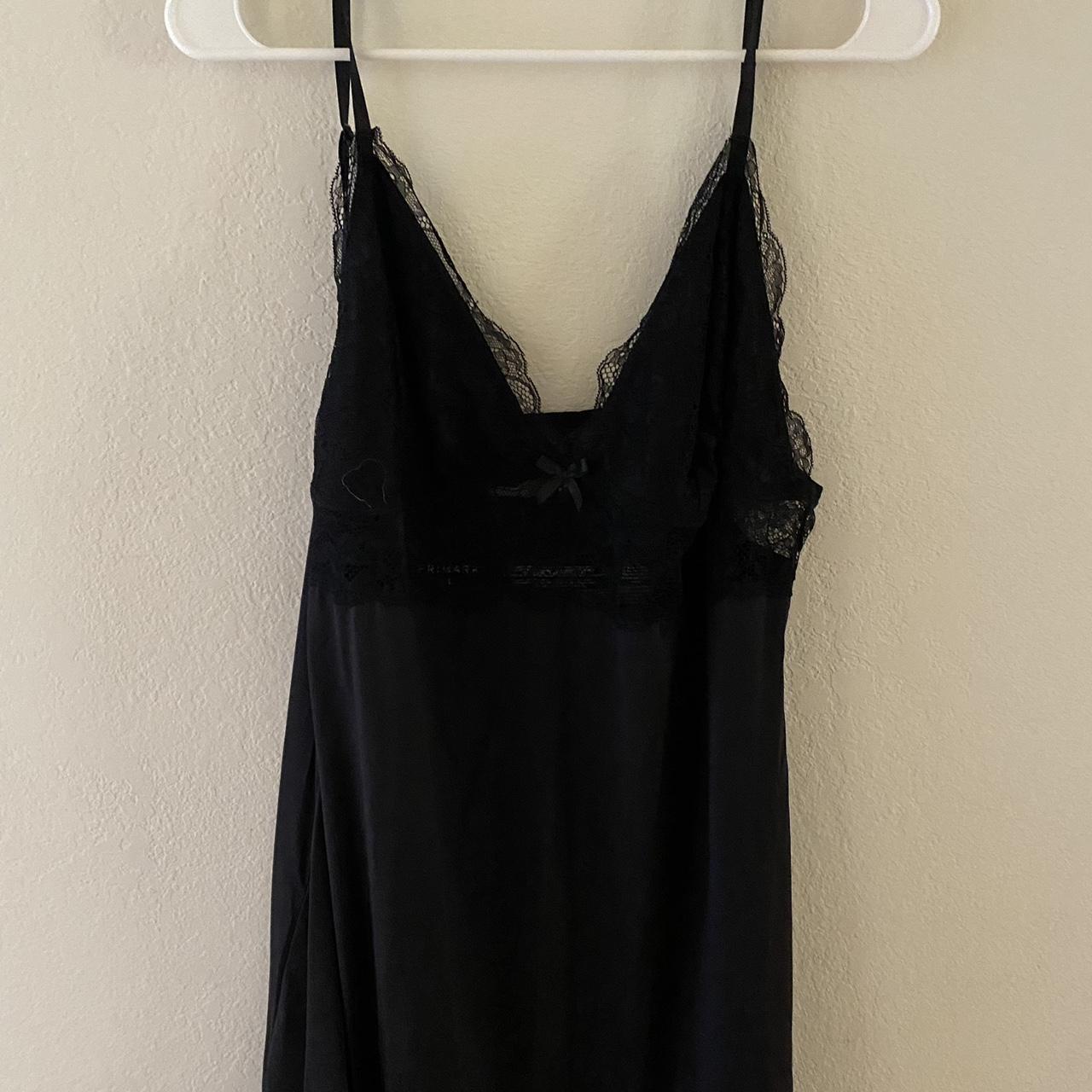 Primark black lingerie dress - L - Depop