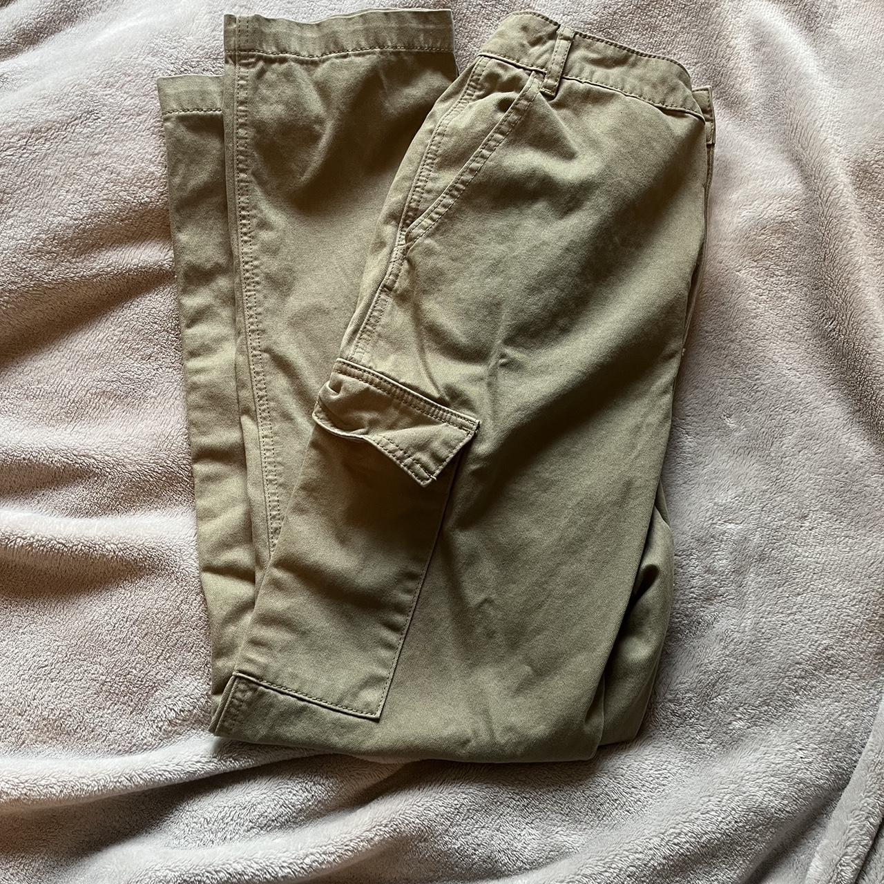 Billabong Women's Khaki Trousers | Depop