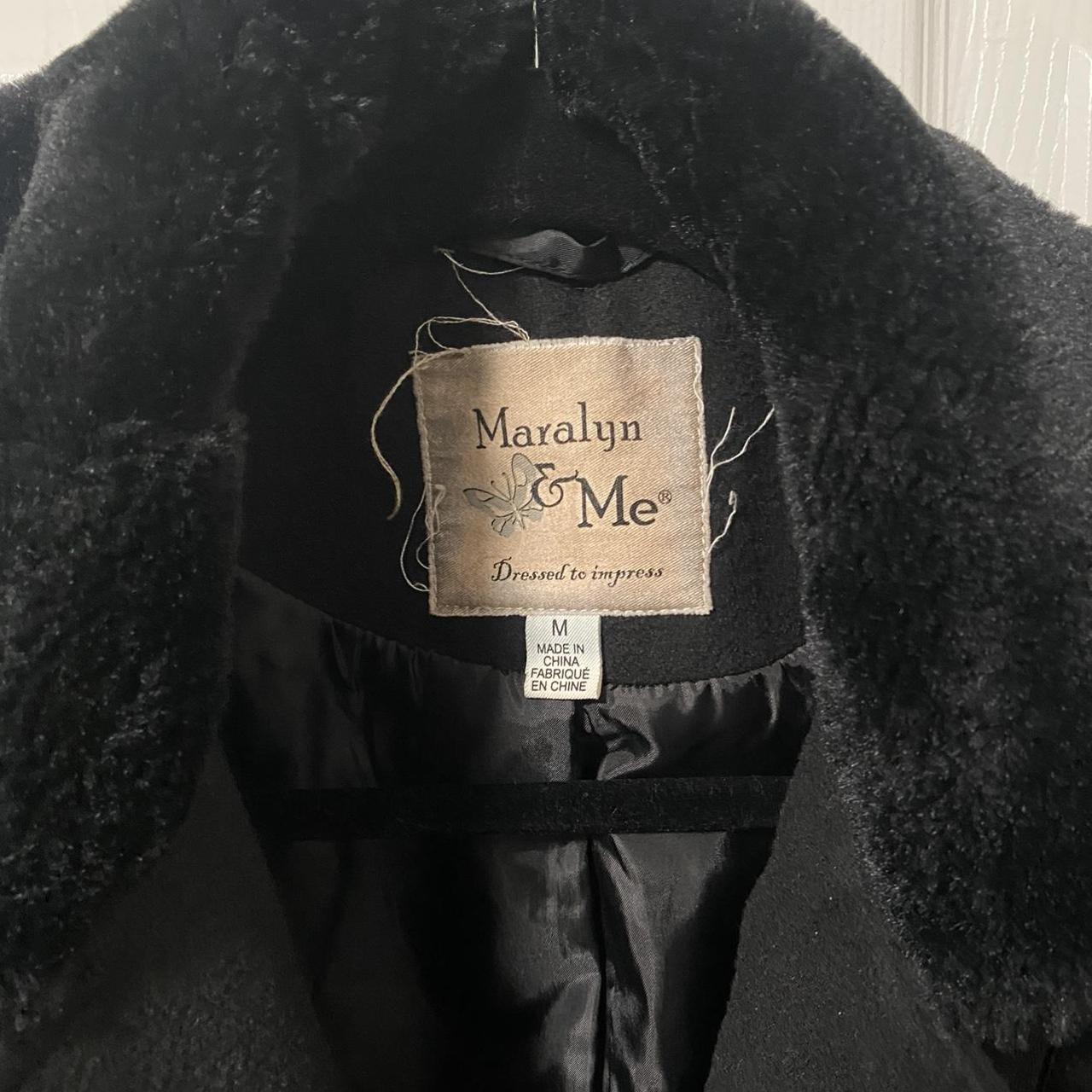Maralyn & Me Women's Black Coat (3)