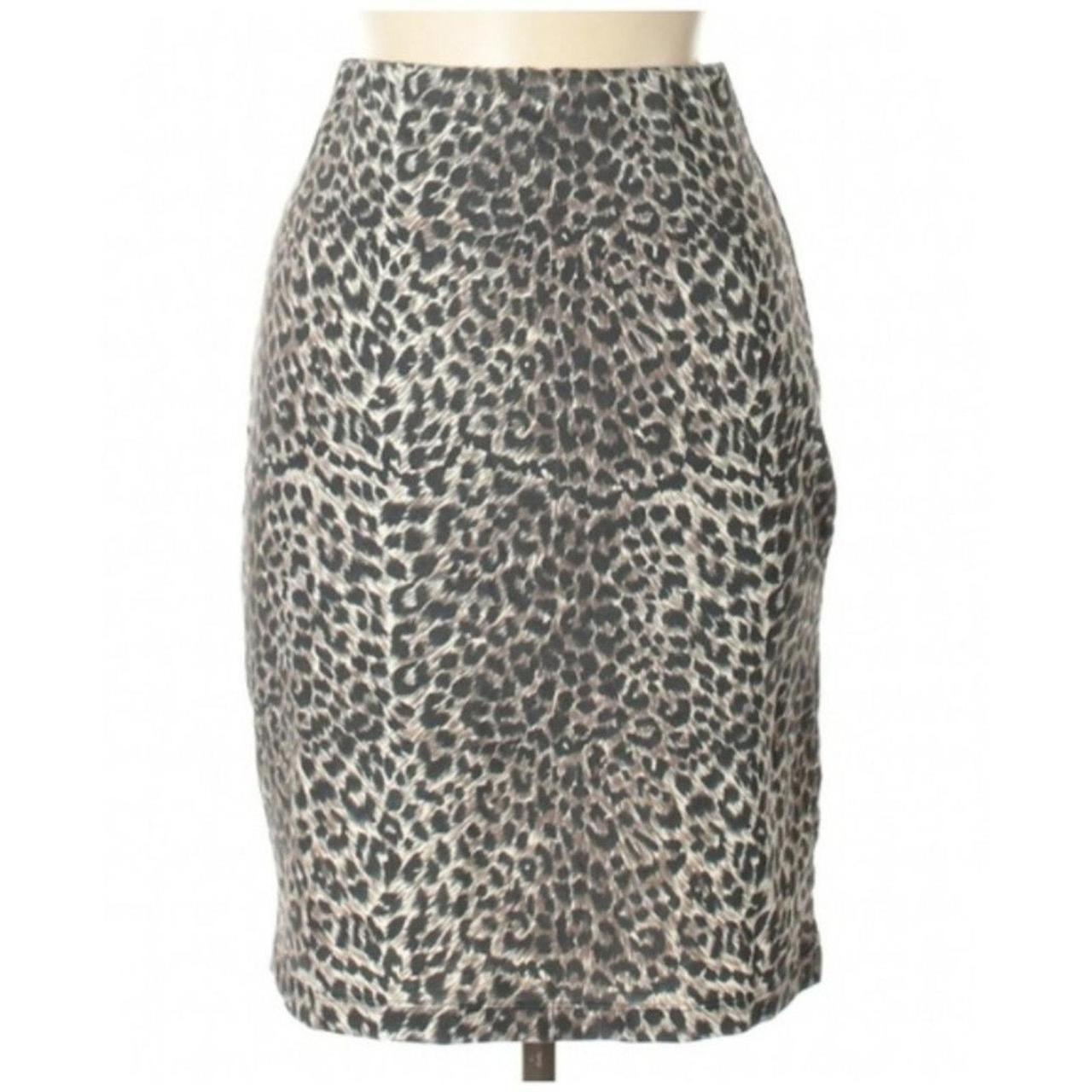 Vintage ING Animal Print Pencil Skirt Size Small