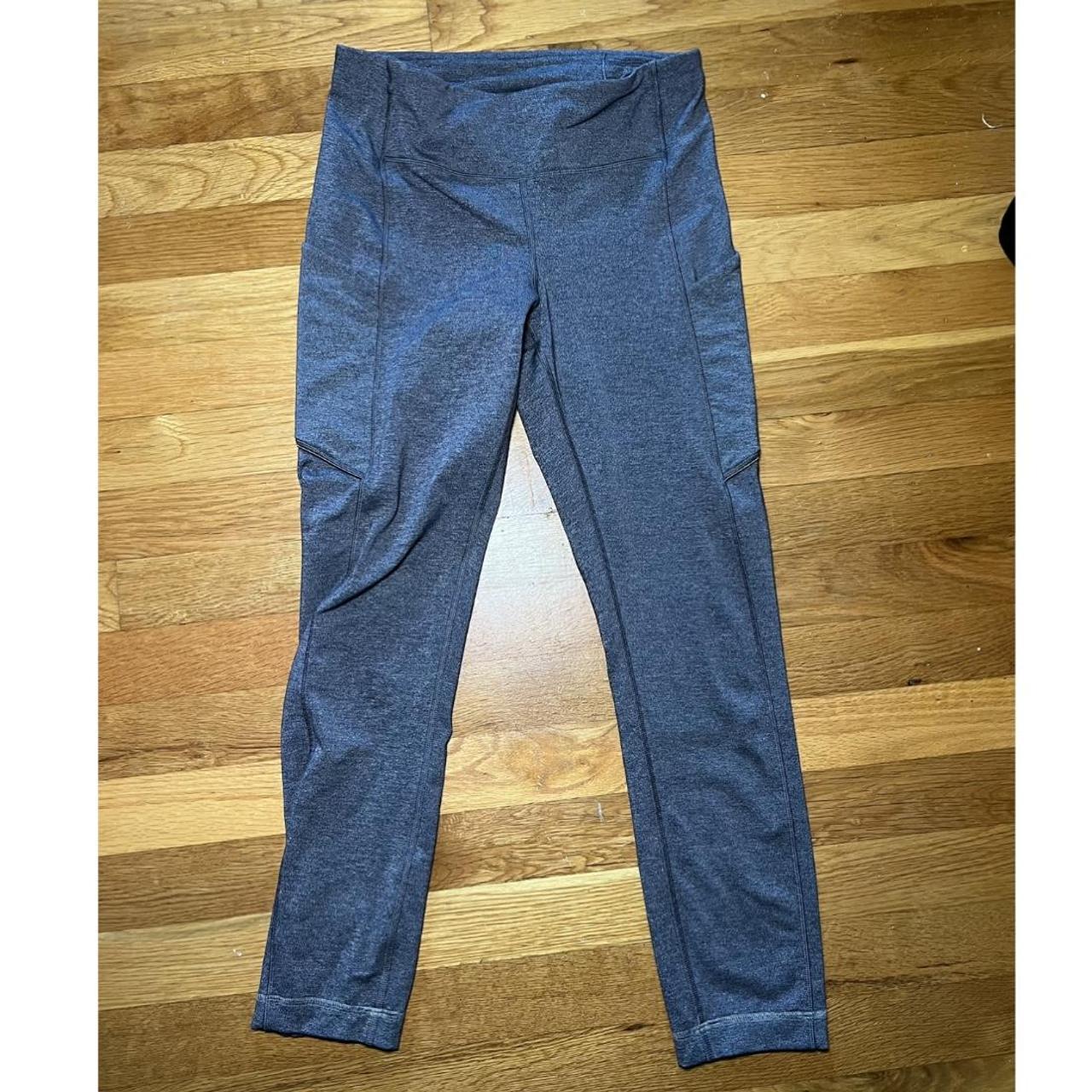 Grey lululemon leggings with pockets. Only - Depop