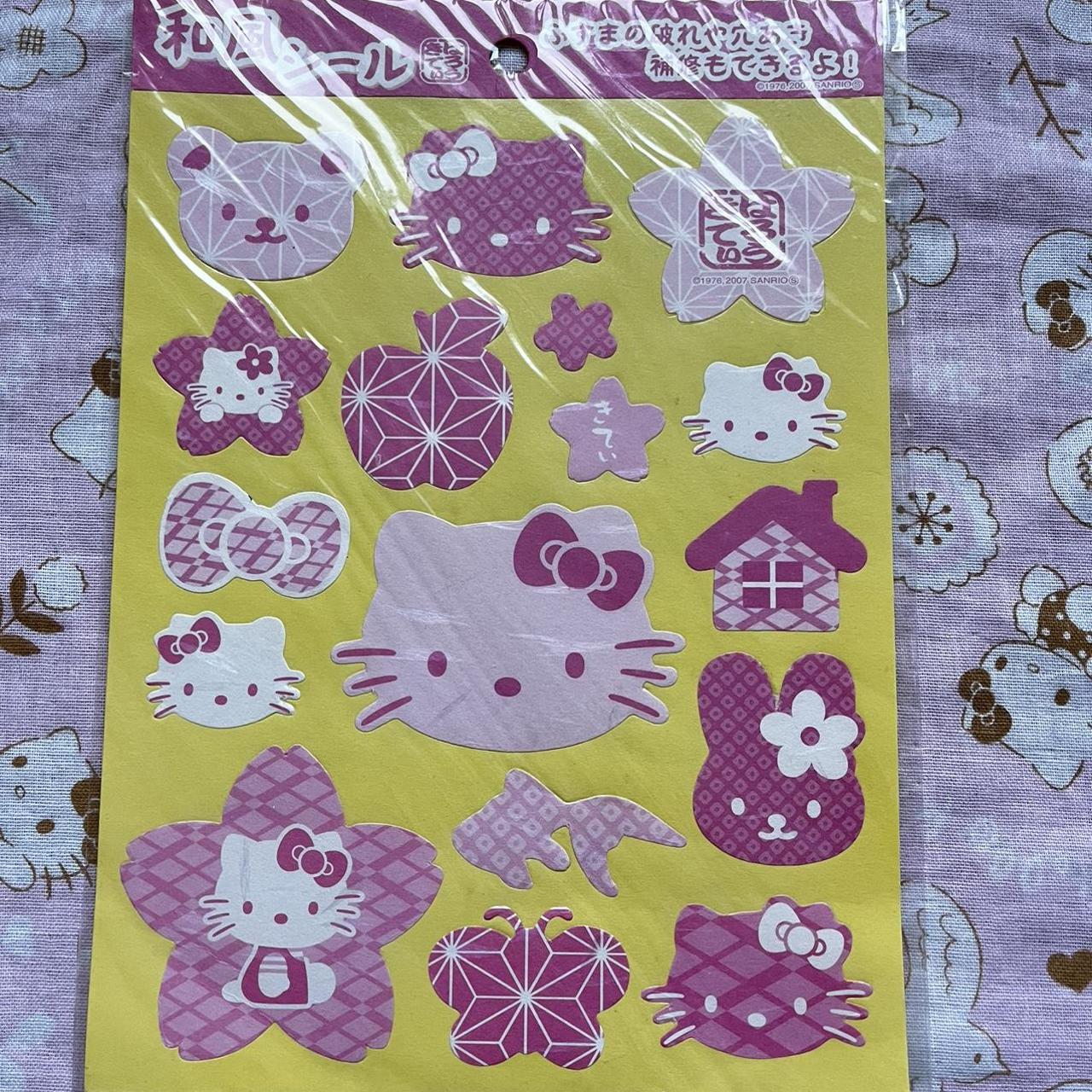 Vintage Hello Kitty Sticker Sheet These Super Cute Depop
