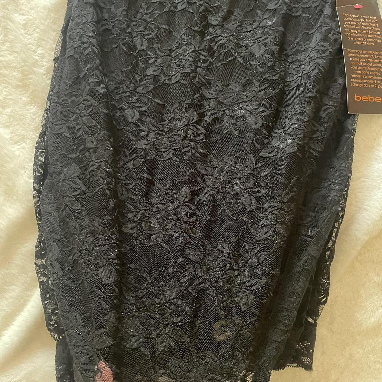 BEBE brand new black lace dress Size XS... - Depop