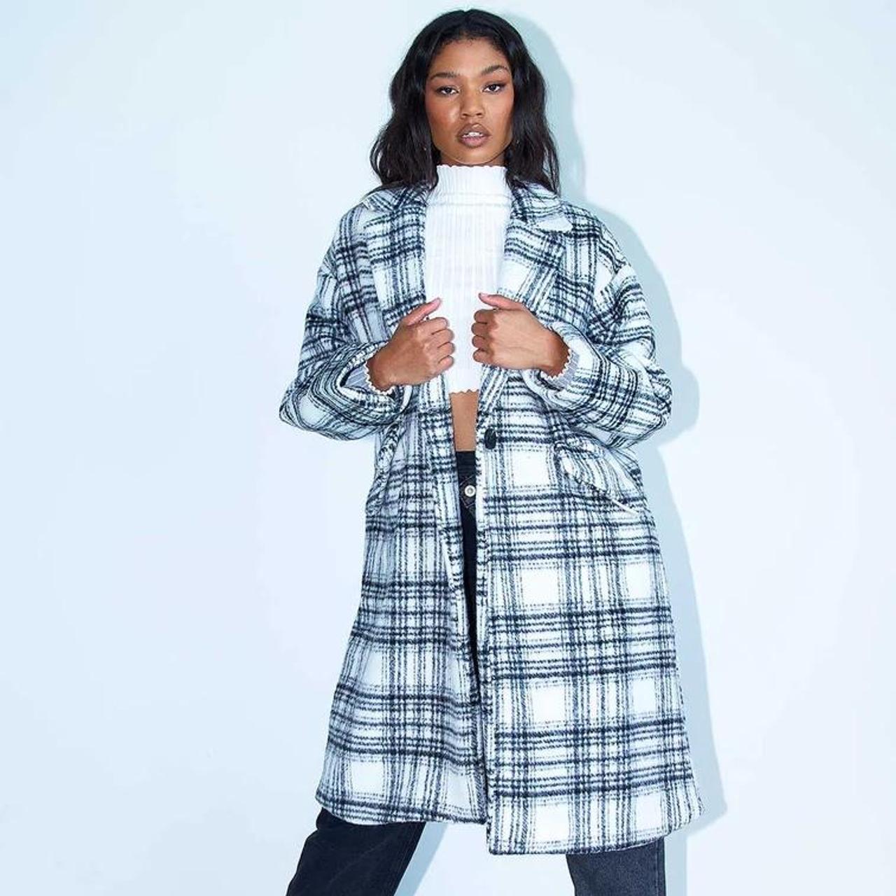 Princess polly plaid coat Clearance