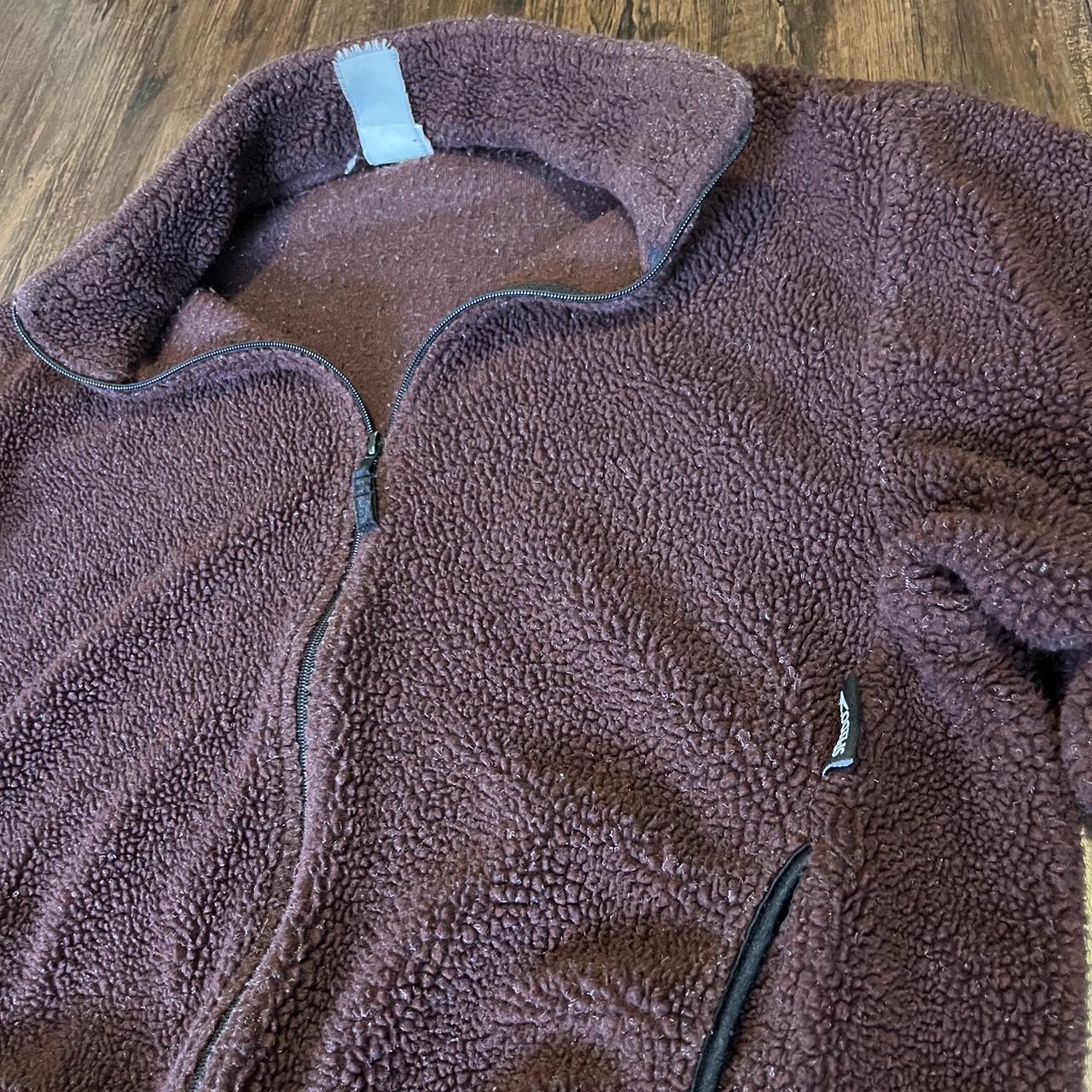 Vintage Speedo High Deep Pile Thick Fleece Burgundy... - Depop