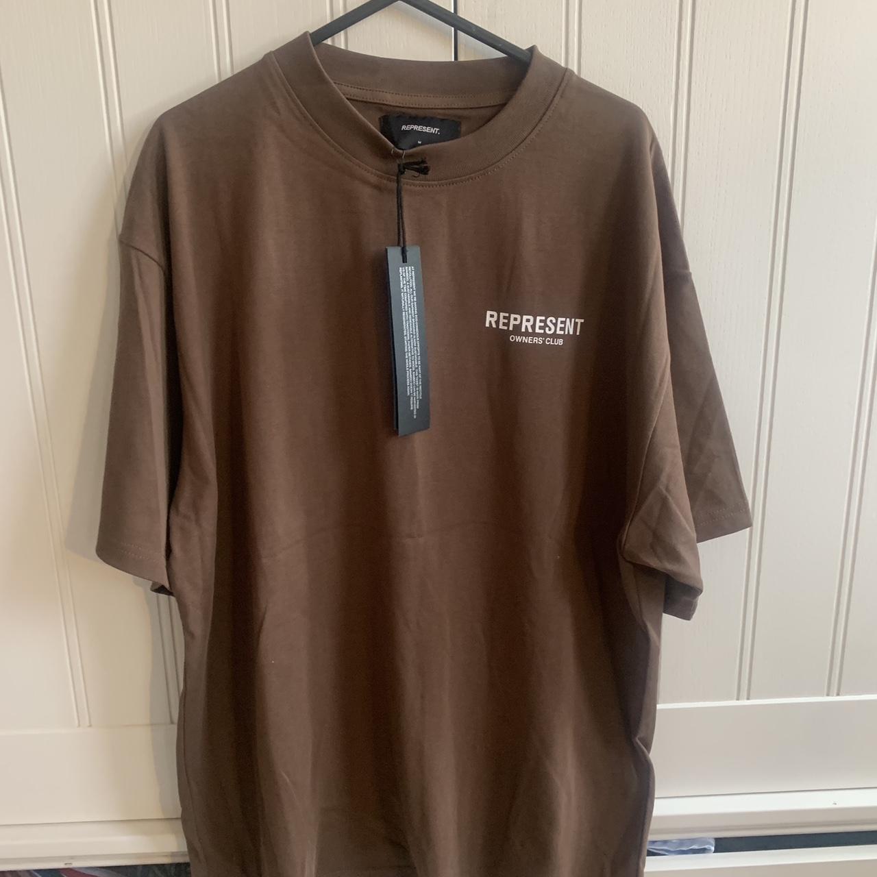 Brown represent tee Brand new Size M - Depop