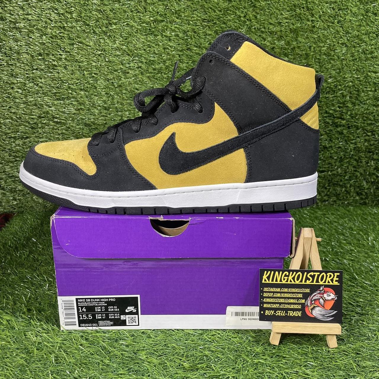 NIKE SB DUNK HIGH PRO REVERSE GOLDENROD UK 13