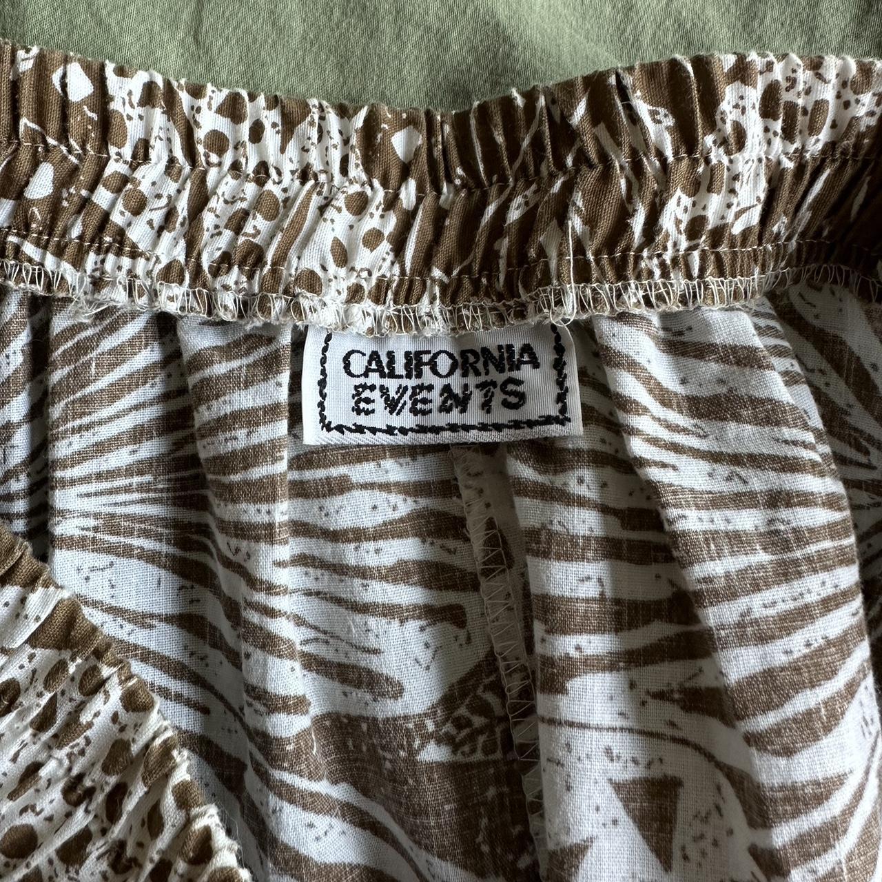 California Waves Women's Brown and White Skirt (3)