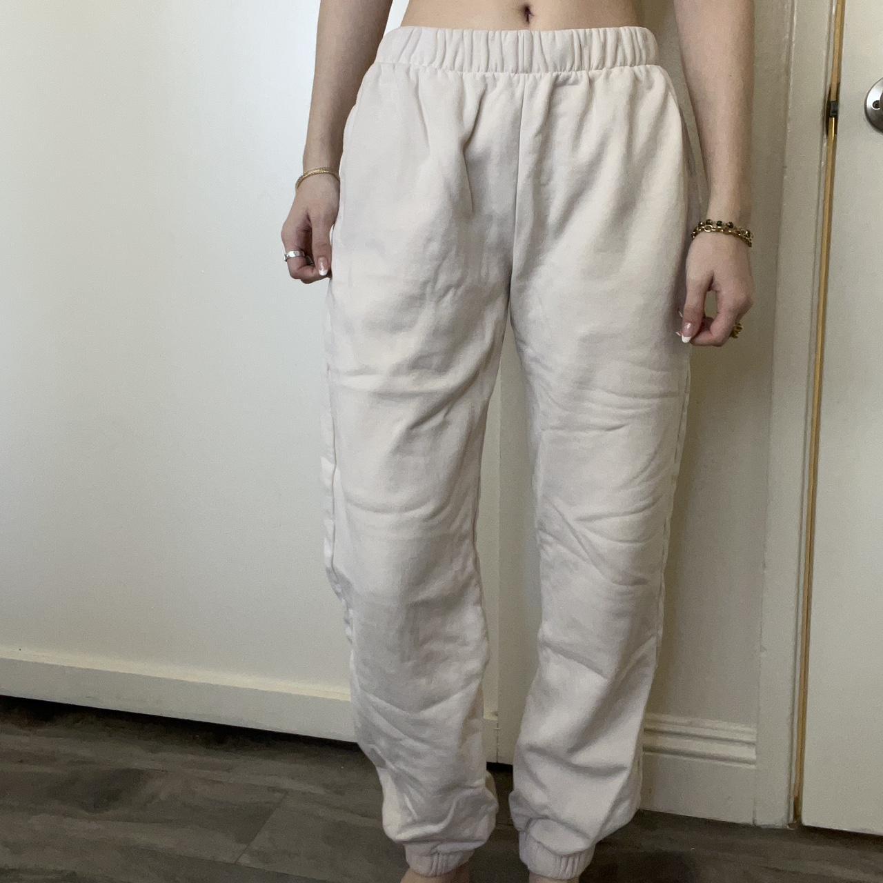 Cream colored brandy Melville sweatpants Super Depop