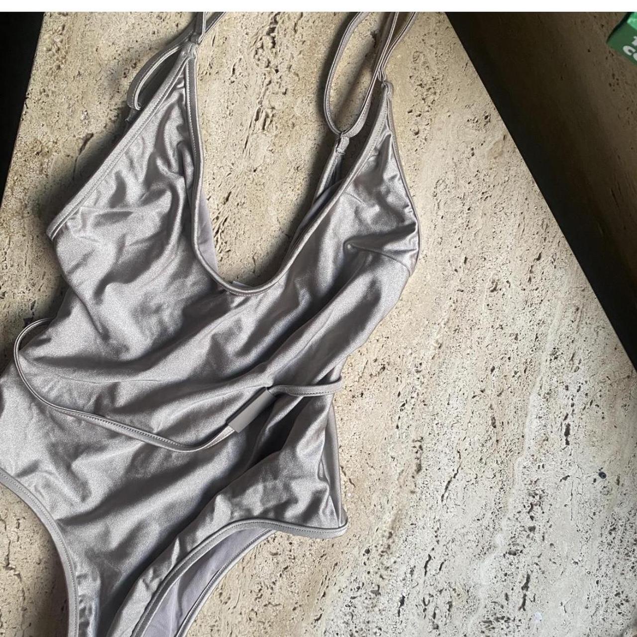 Zimmerman silver one piece swimsuit size 0 (6-8). ... - Depop