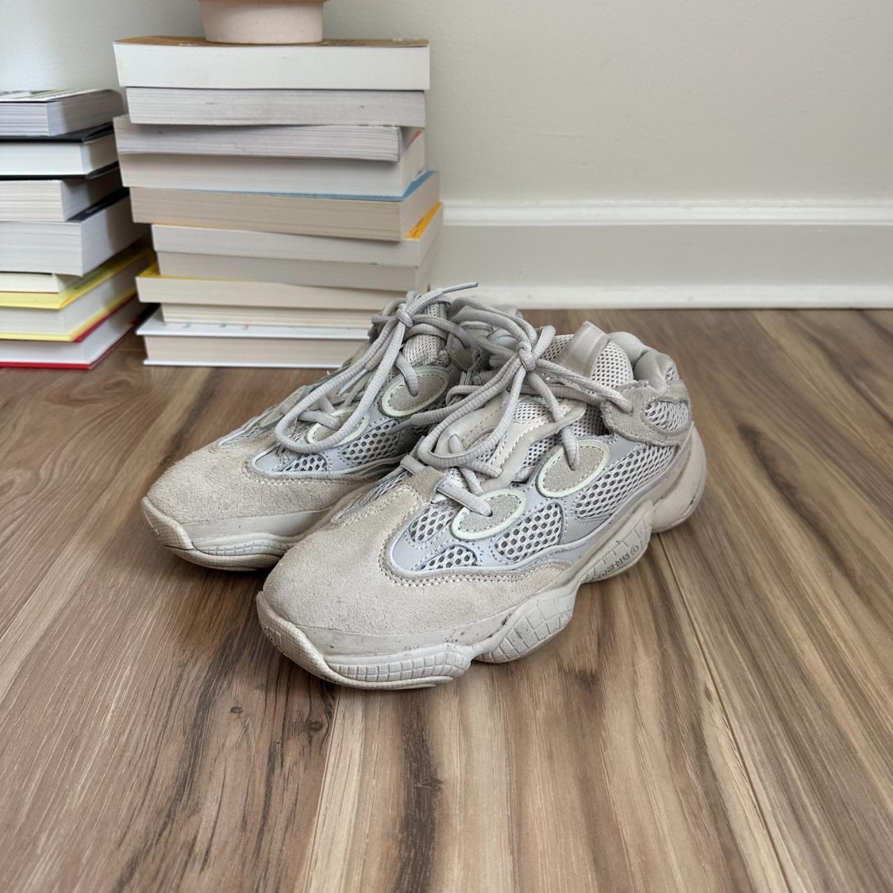 yeezy tan and blue