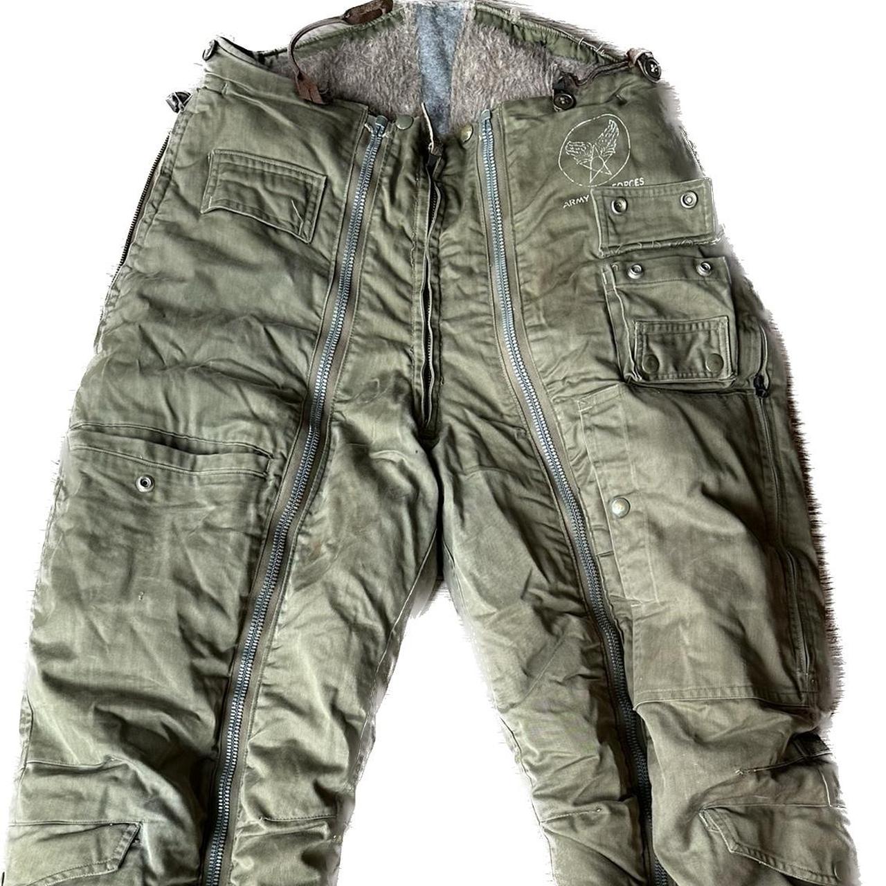 Vintage 60s US Air Force fur lined pants multi - Depop