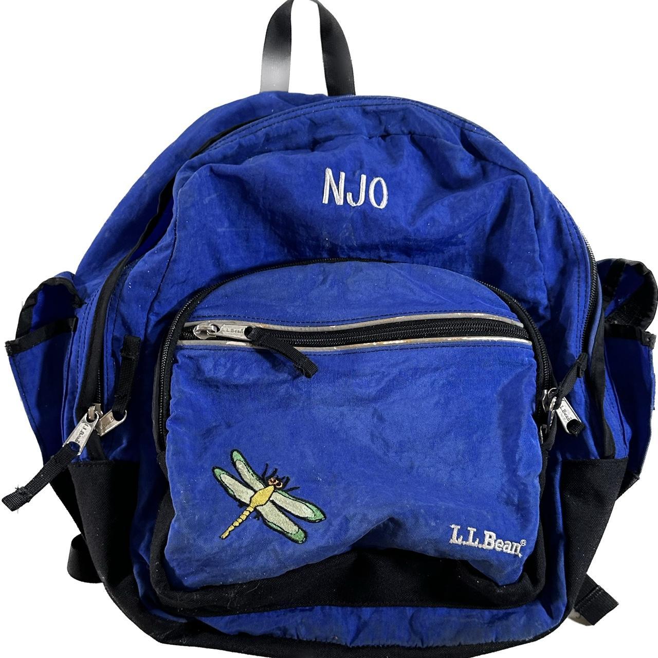 Y2K LL Bean backpack with audio pocket – Vintage Sponsor