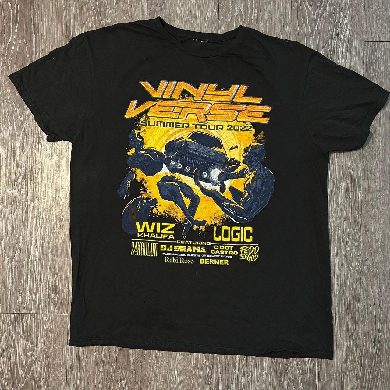 Logic & Wiz Khalifa tour shirt , Size: S/M no...