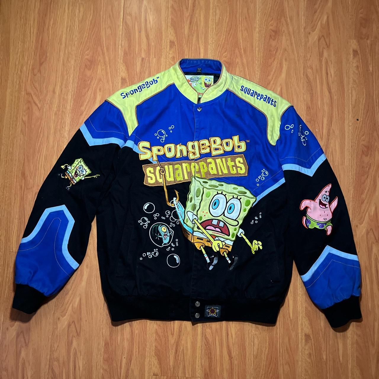 SpongeBob SquarePants x JH Design nascar jacket... - Depop