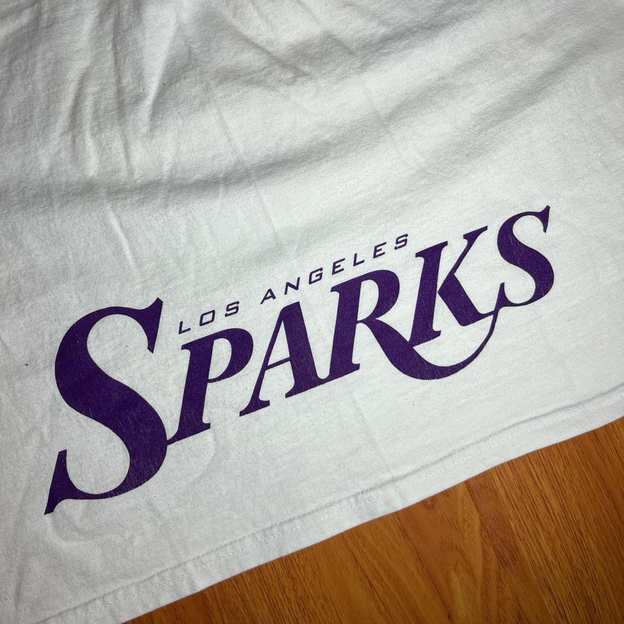 Lot X2 LA Sparks Women's Small WNBA Jersey & T-shirt - Depop