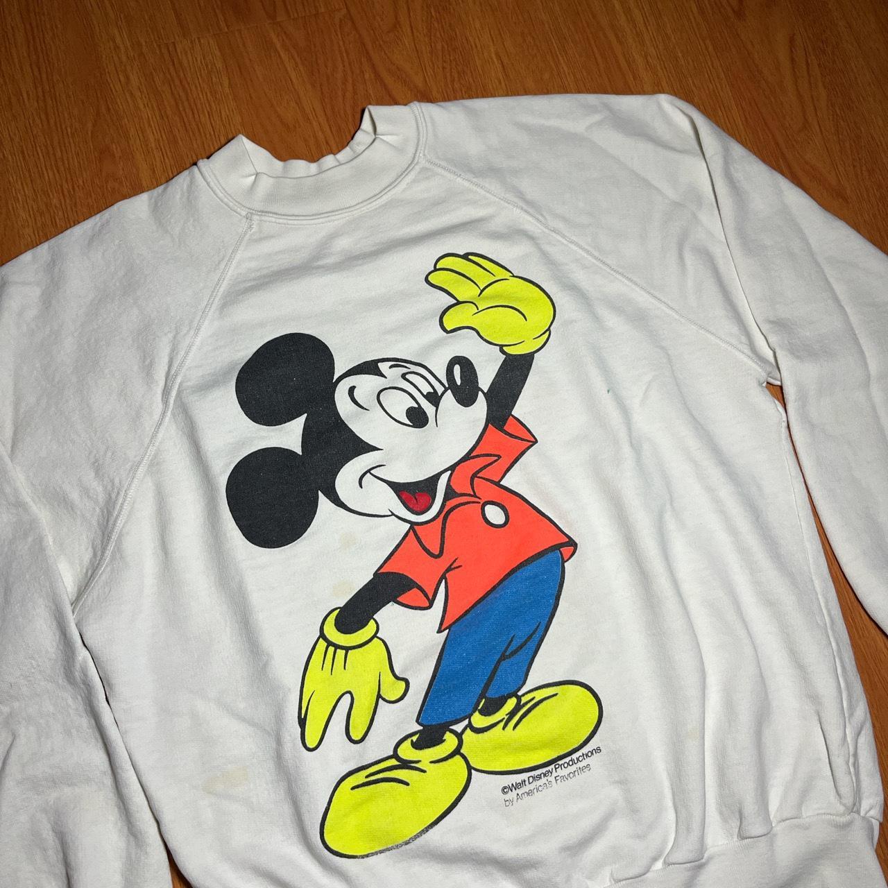 Vintage mickey 2025 mouse sweatshirt 80s