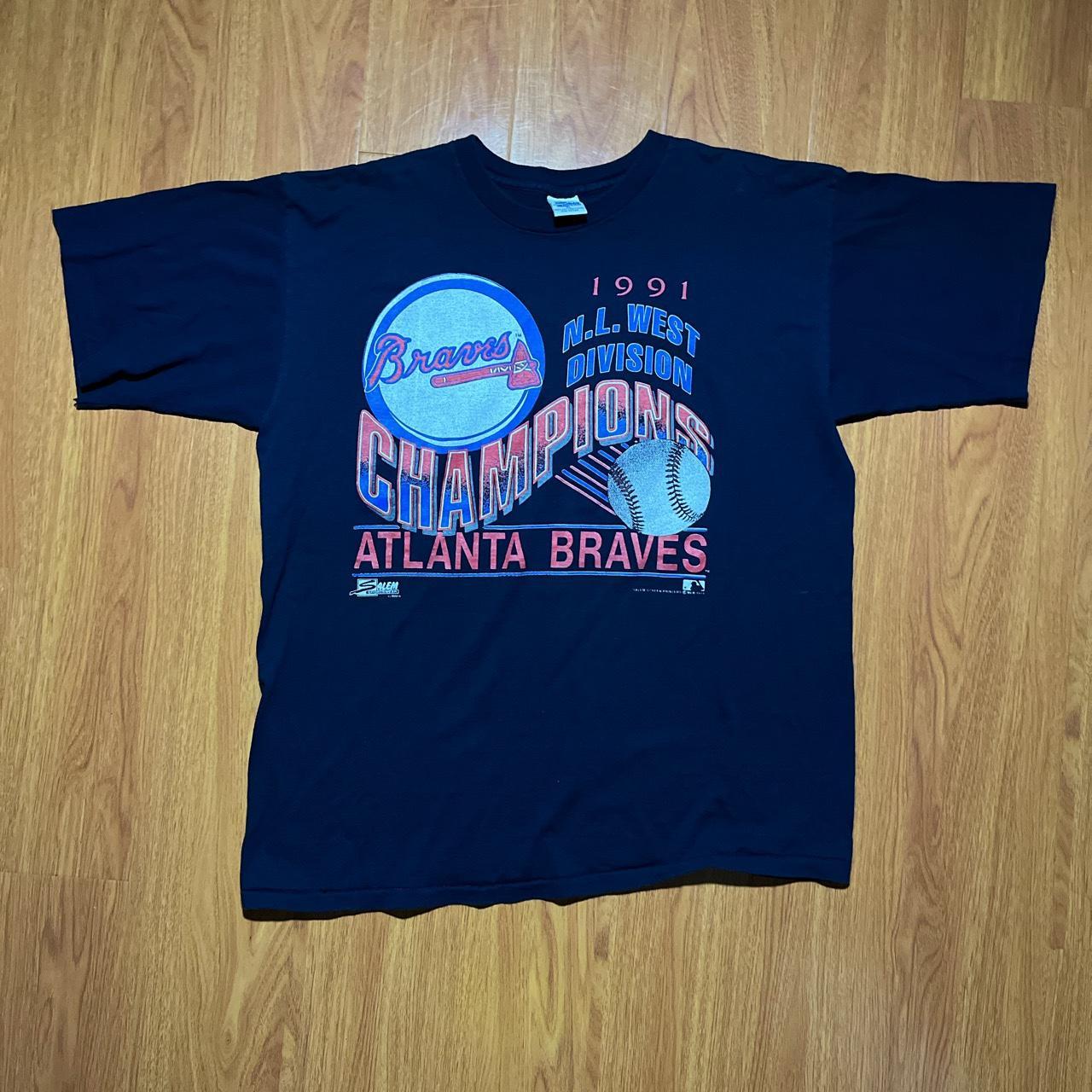 Vintage 1991 Atlanta Braves World Series graphic - Depop