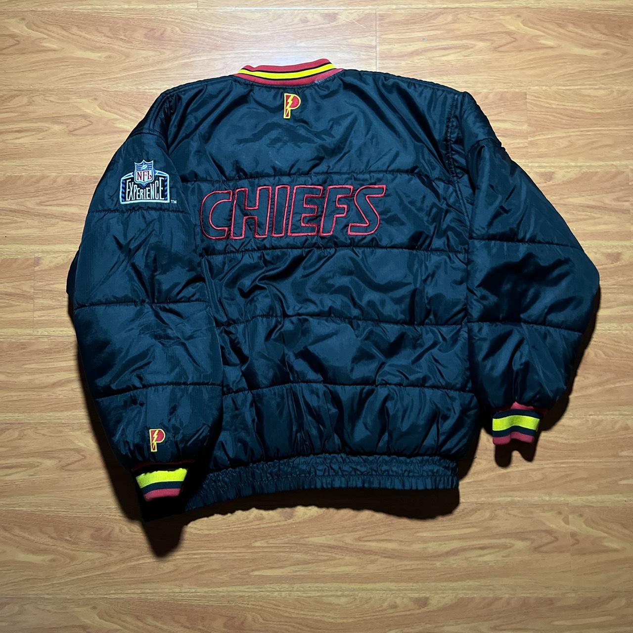 Vintage Starter Kansas City Chiefs Puffer Jacket - Depop