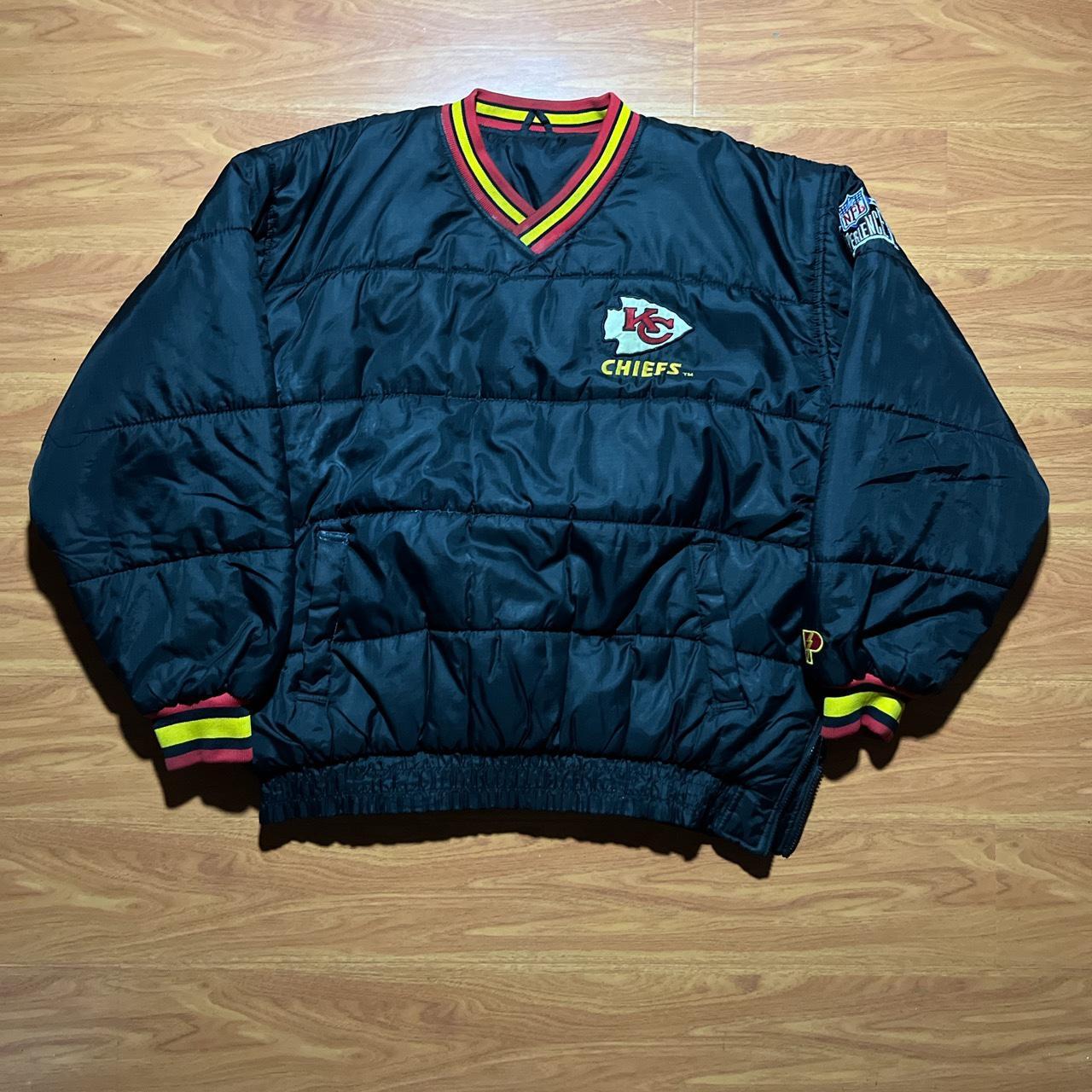 Vintage 90s Kansas City Chiefs Puffer Starter Jacket - Depop