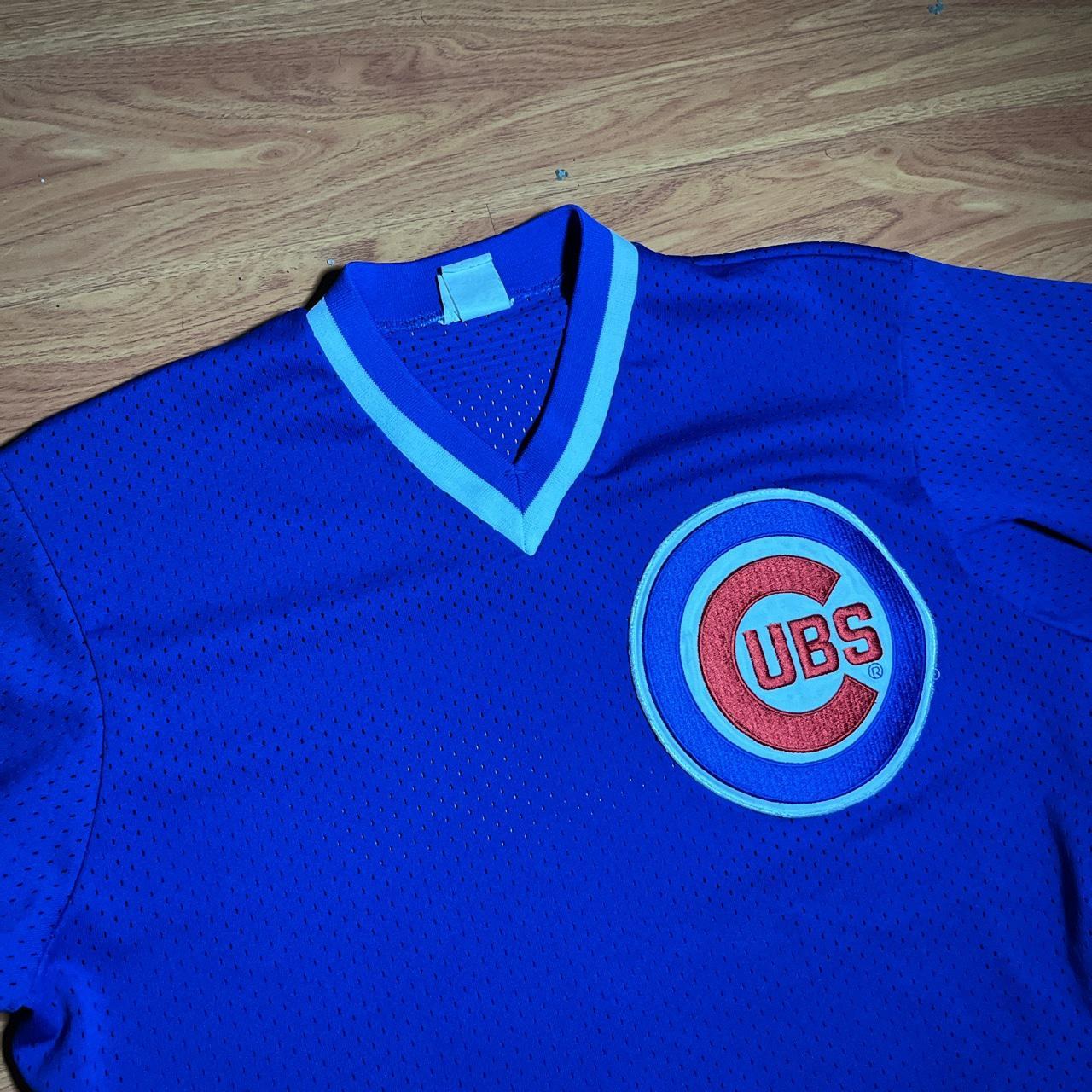 chicago cubs nike jersey button down top tagged - Depop