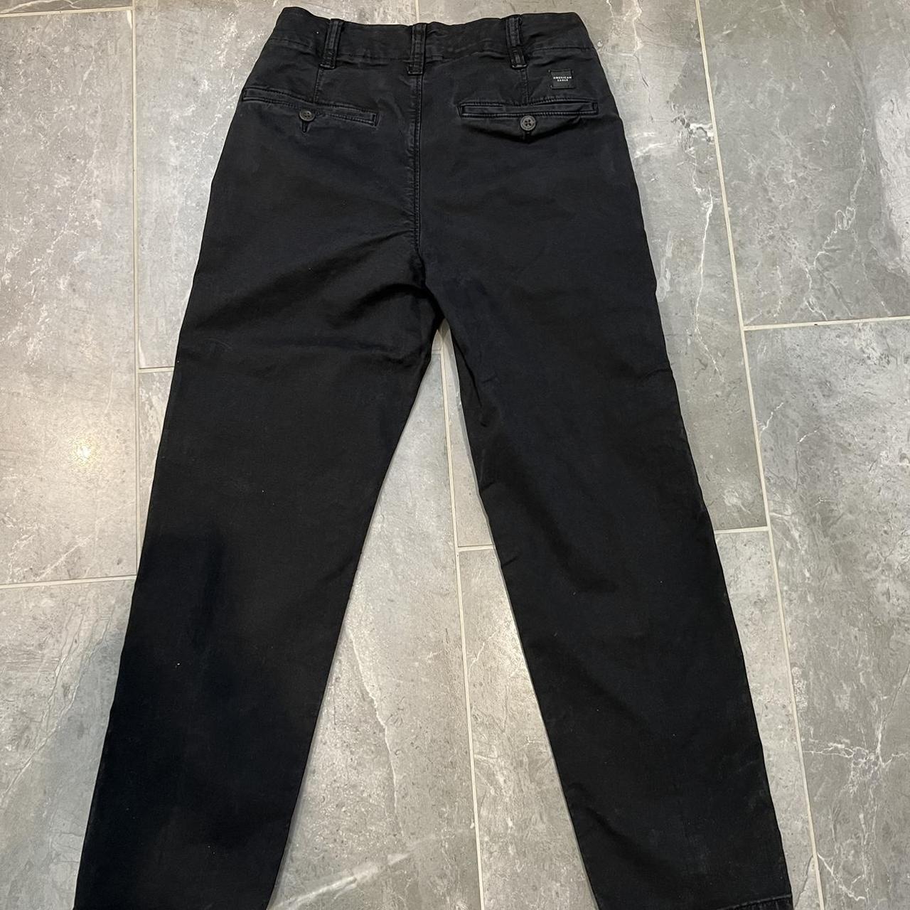 American Eagle Outfitters Men's Black Trousers | Depop