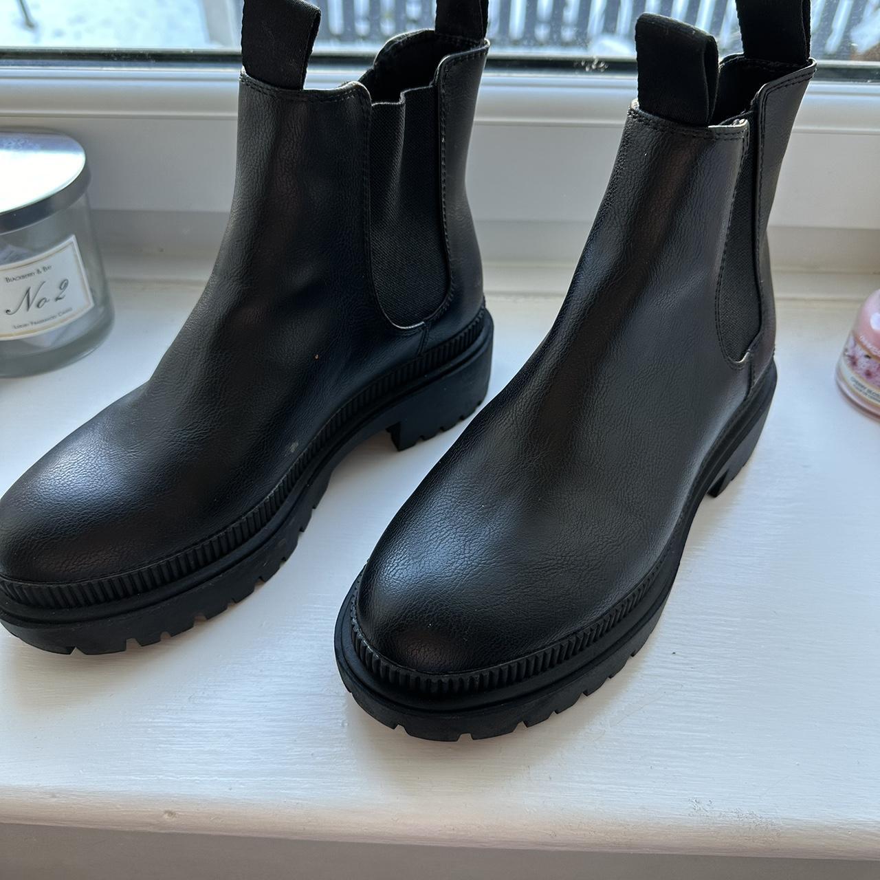 H&M boots Worn once as you can tell from pics RRP... - Depop