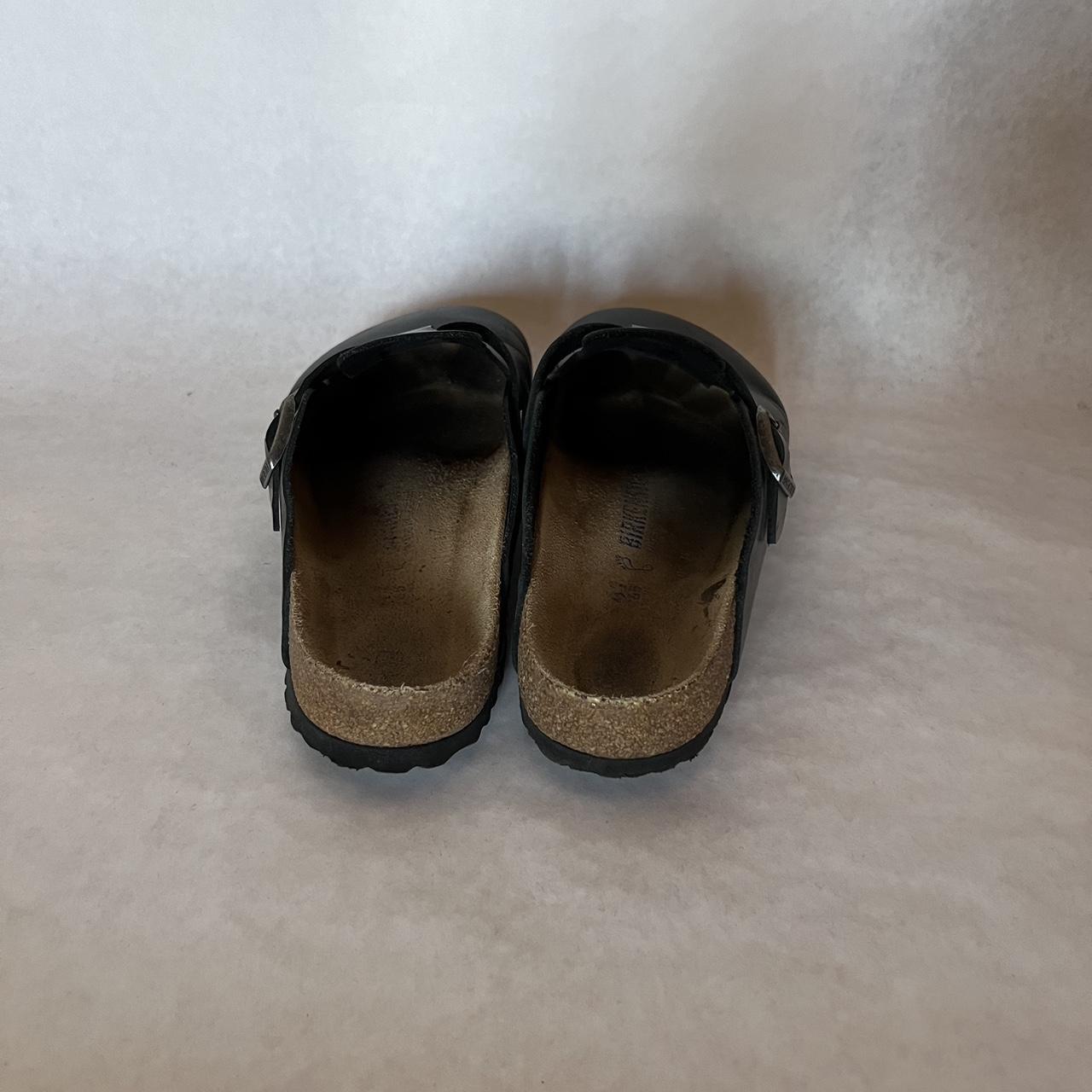 Birkenstock Boston Black Amalfi Leather size 41 - Depop