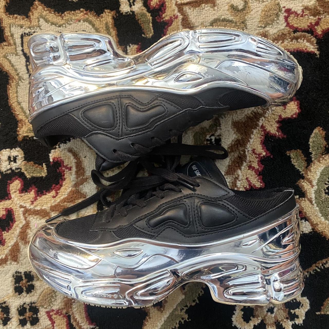 raf simons metallic sneakers