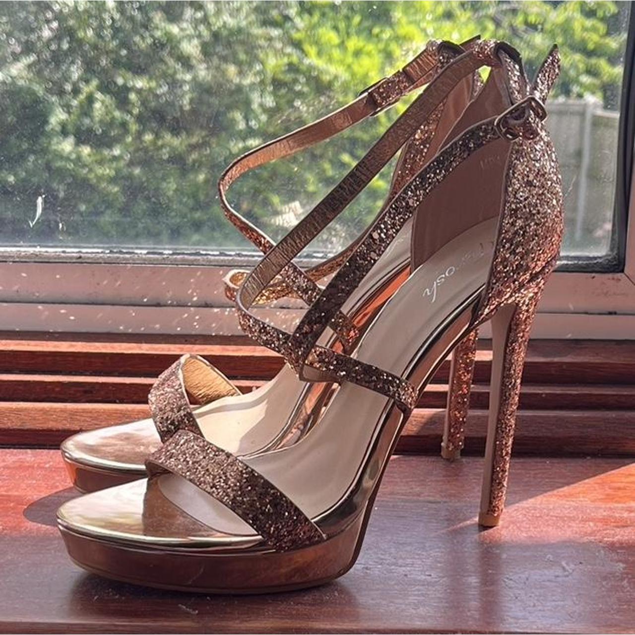 stilettos rose gold