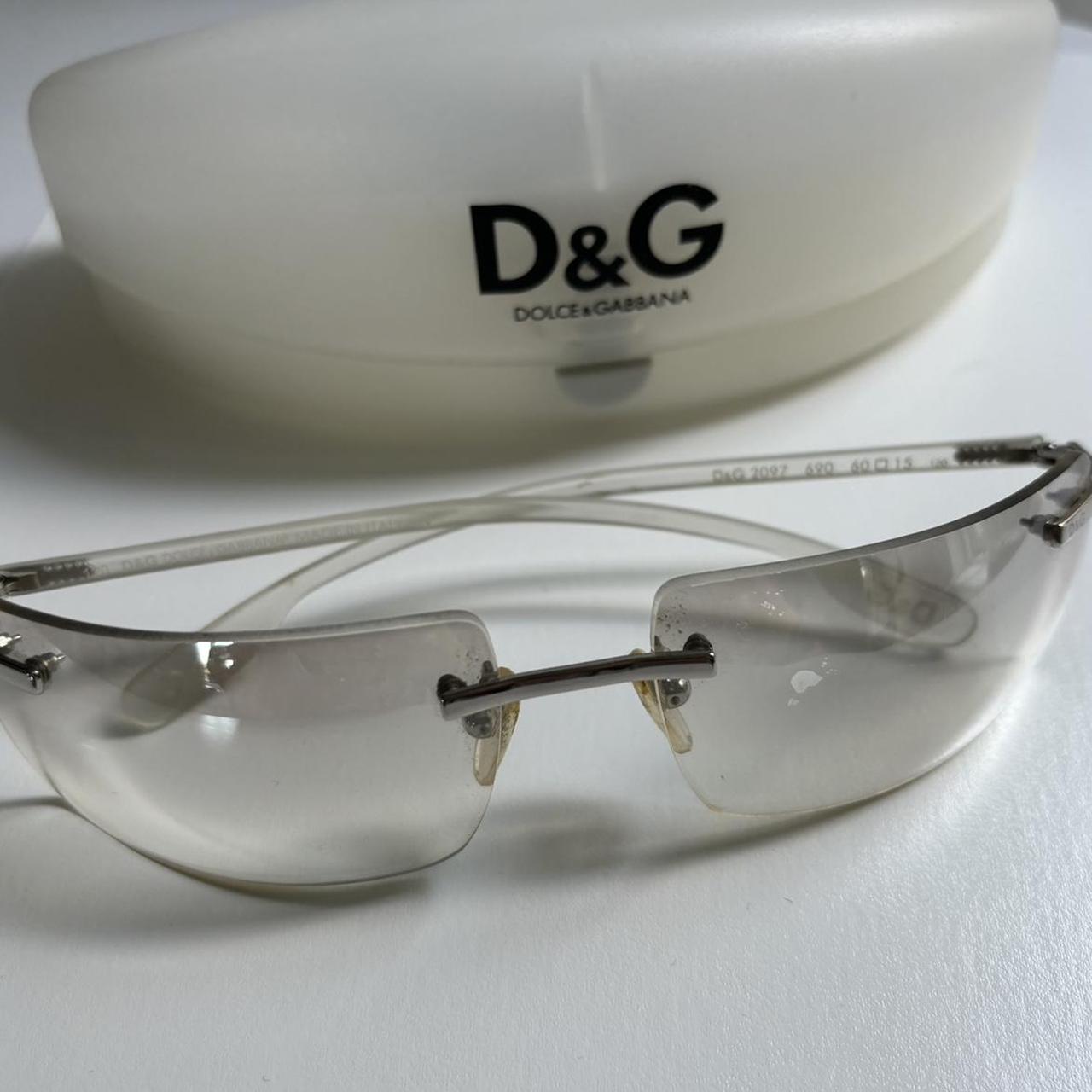 Vintage D G rimless sunglasses Small signs of wear