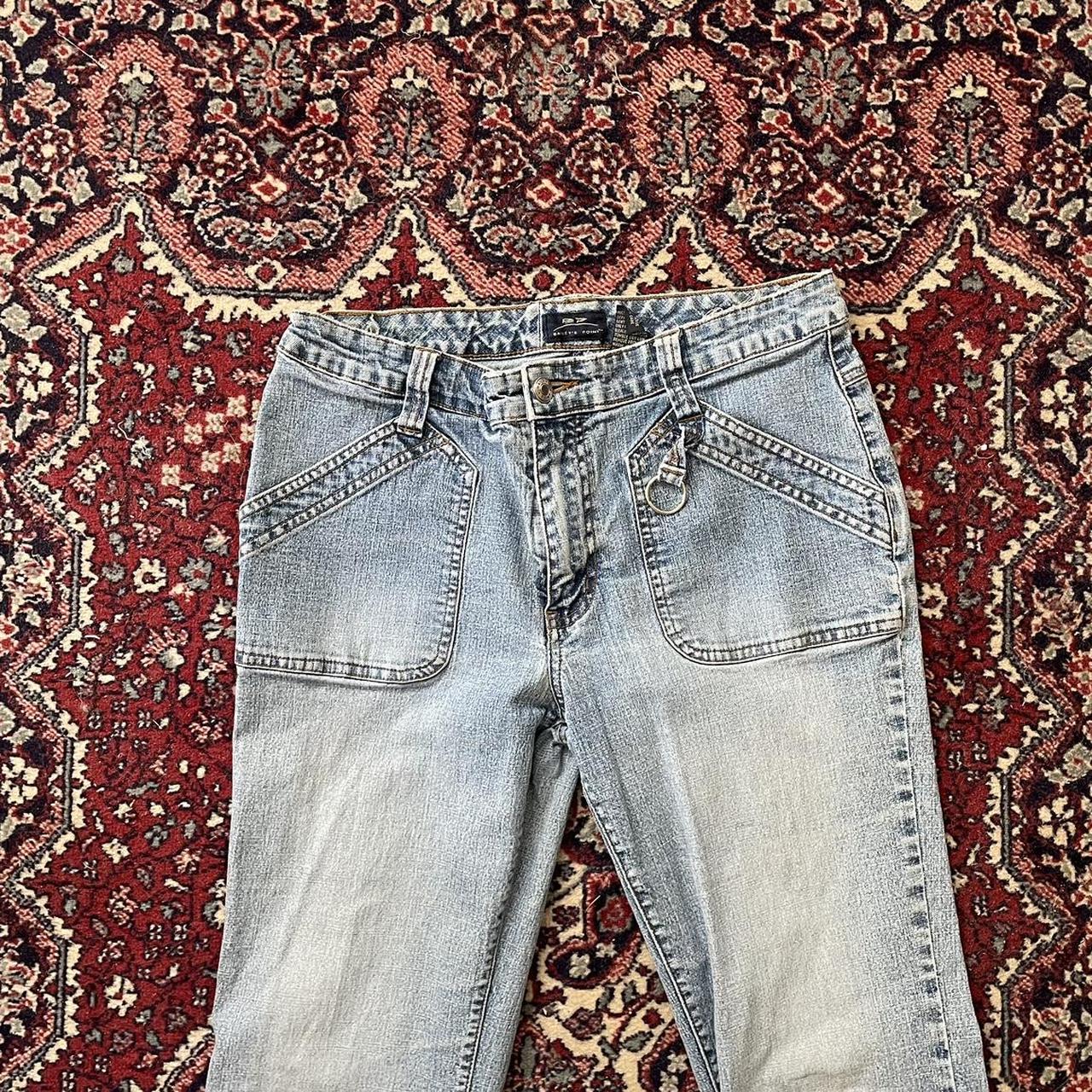 baileys point y2k low rise flare jeans waist... Depop