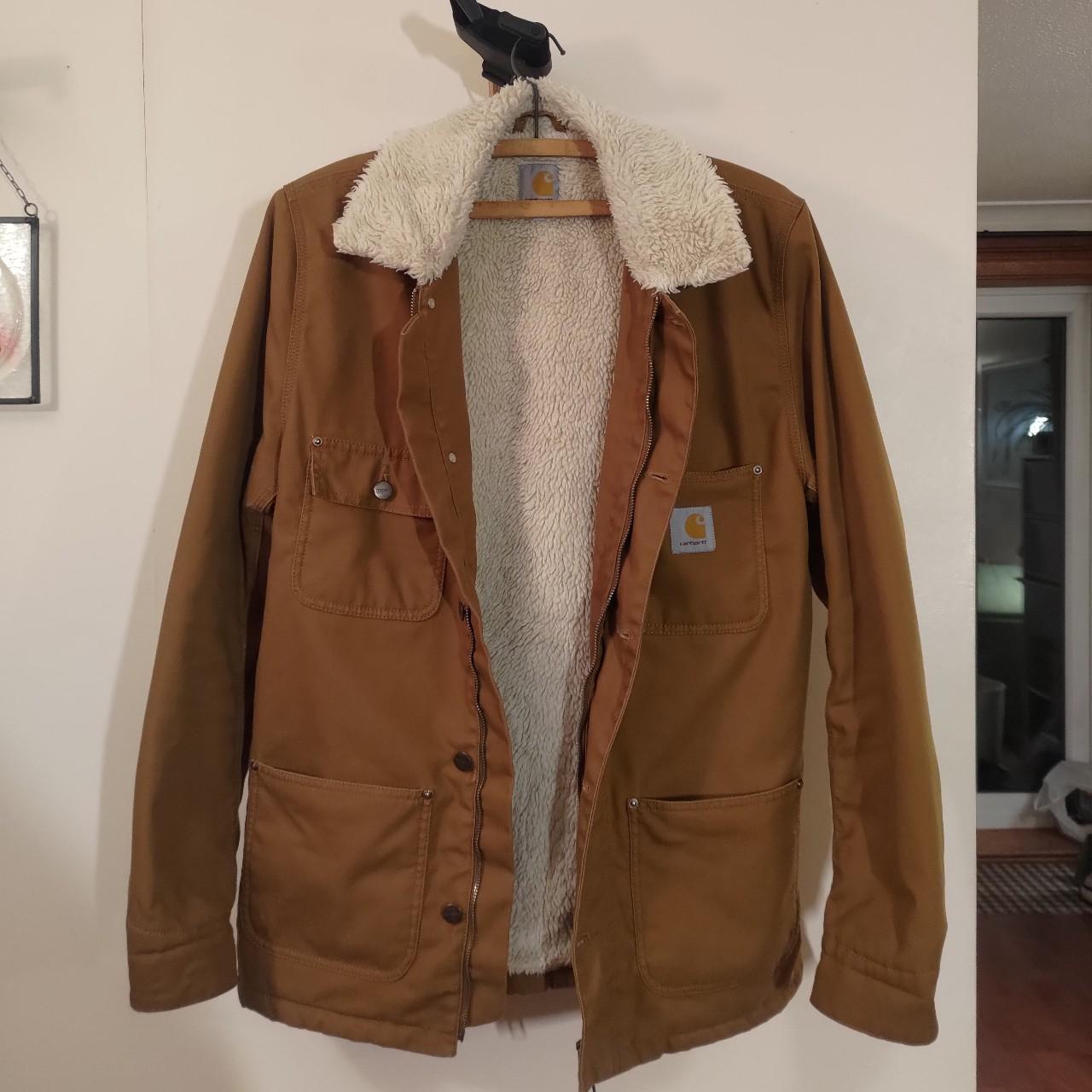 Carhartt Phoenix Coat Size M. Tan Brown jacket. Depop