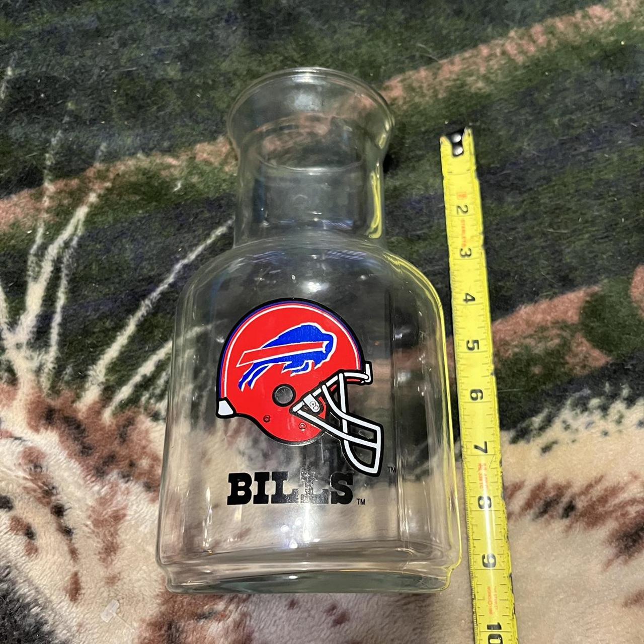 Vintage NFL Buffalo Bills Glass Decanter Carafe 9” - Depop