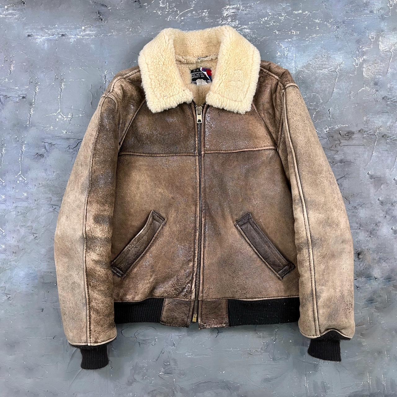 Vintage Schott Bros Inc. B-6 Type Bomber... - Depop