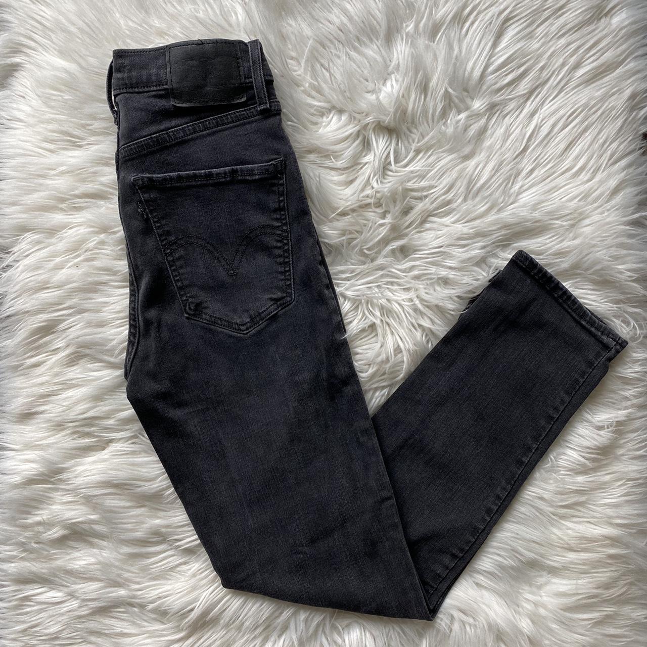 Levi's Mile High slim jeans in charcoal/gray Depop