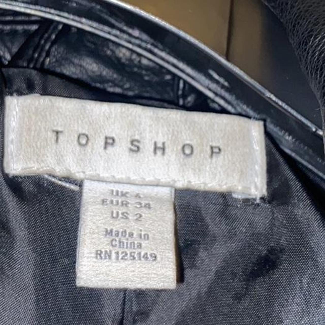 Topshop Leather jacket Never worn great... - Depop