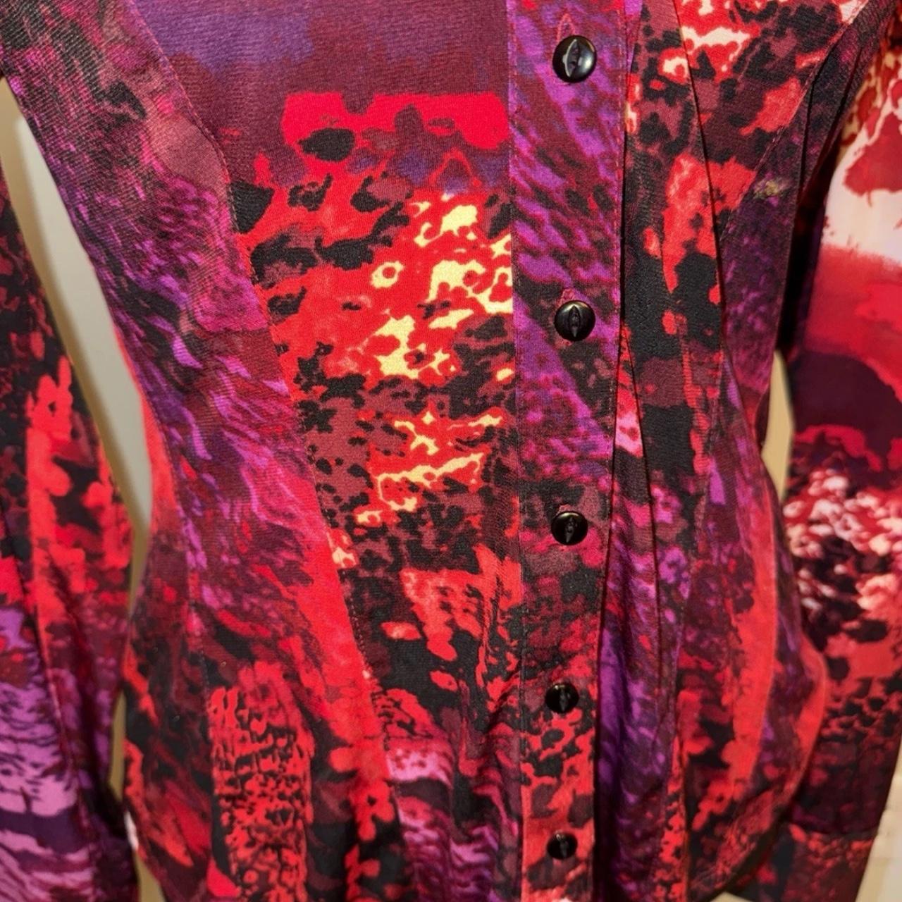 Cache Women's Blouse - Multi/Red - S – Cache Shee… - image 3