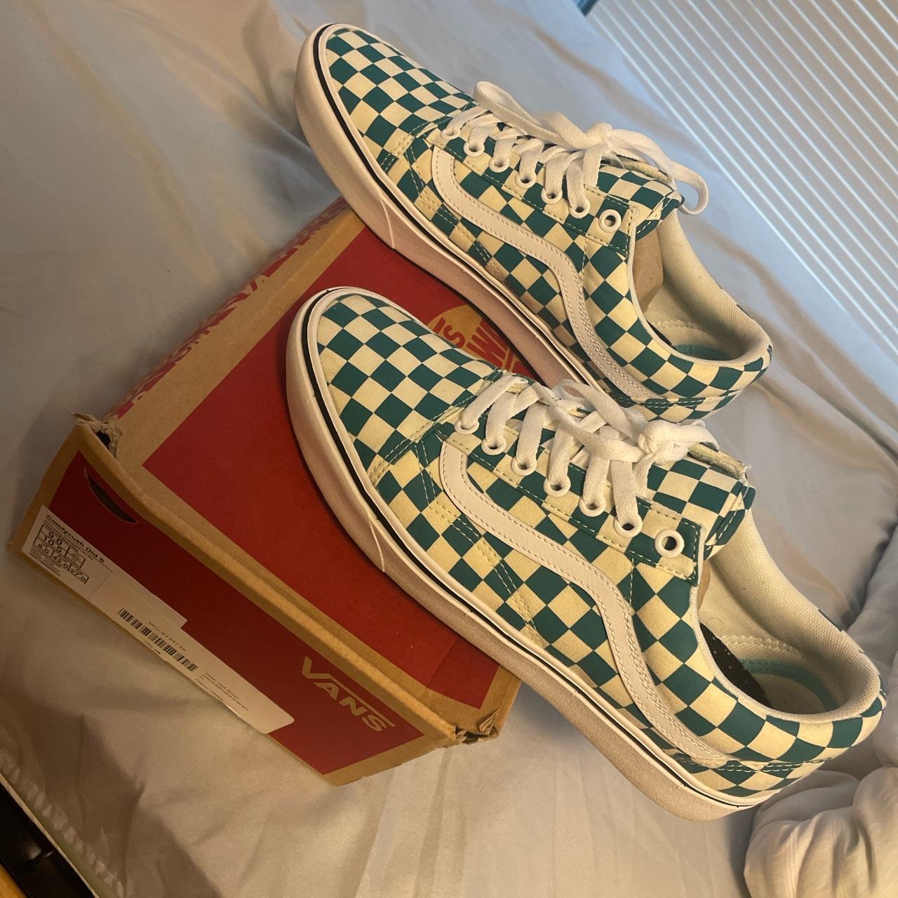 Solid sale blue vans