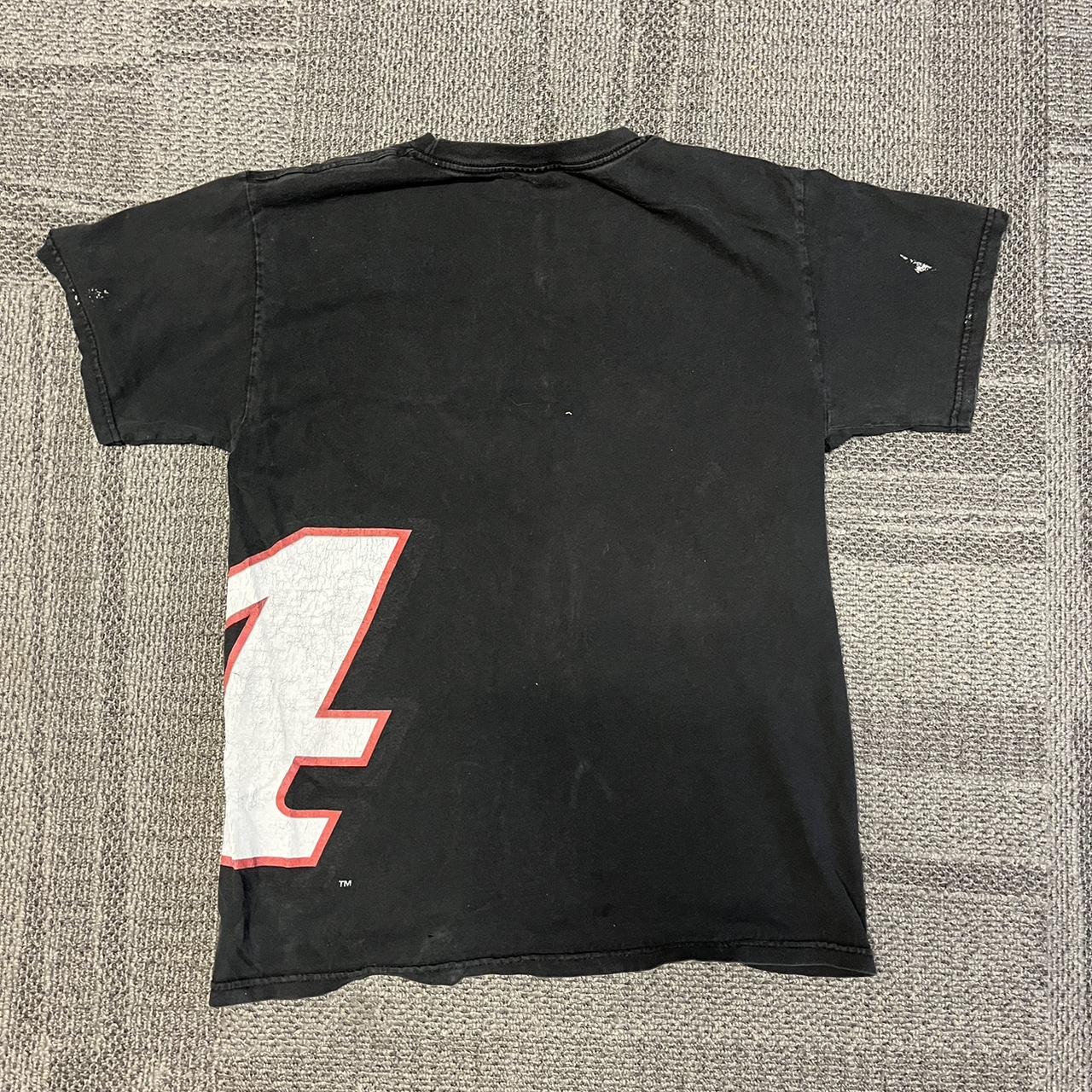 NASCAR Men's Black and Red T-shirt | Depop