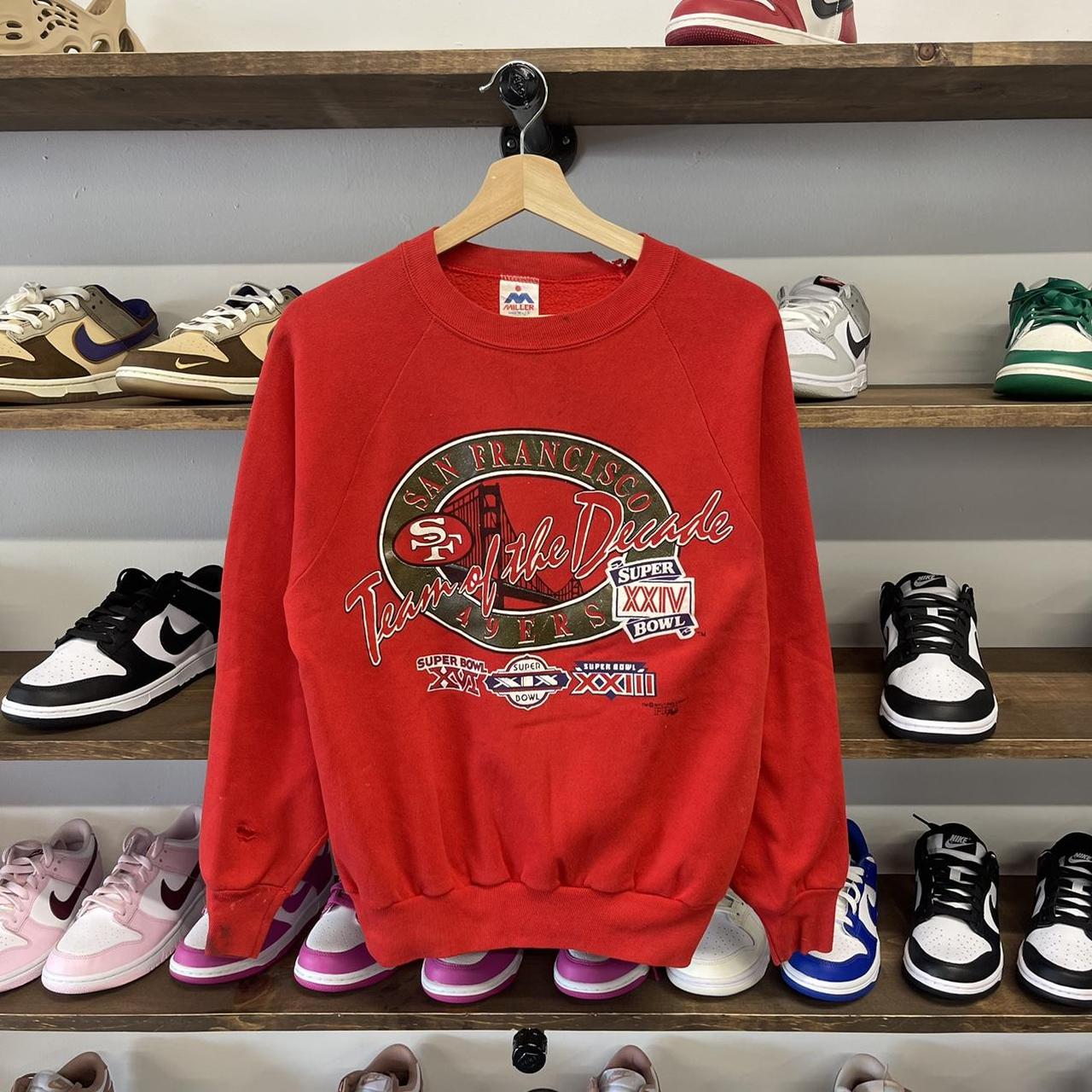 Vintage Starter Pro Line SF 49ers Sweatshirt Size - Depop