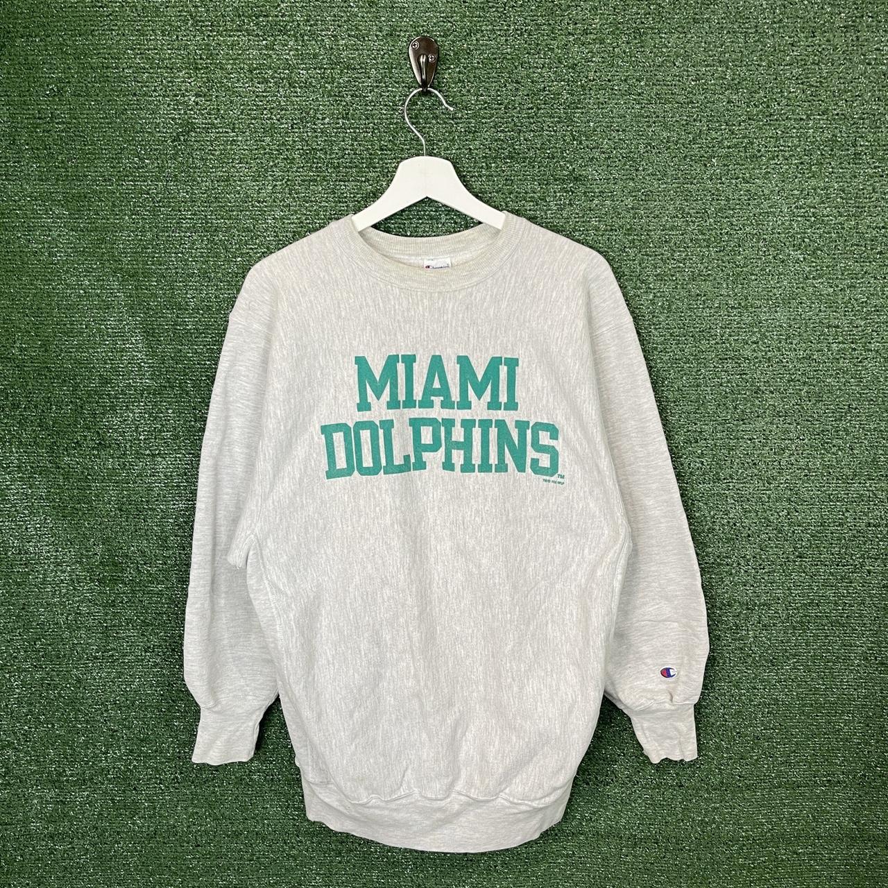 VINTAGE MIAMI DOLPHINS SWEATSHIRT #Miamivintage - Depop